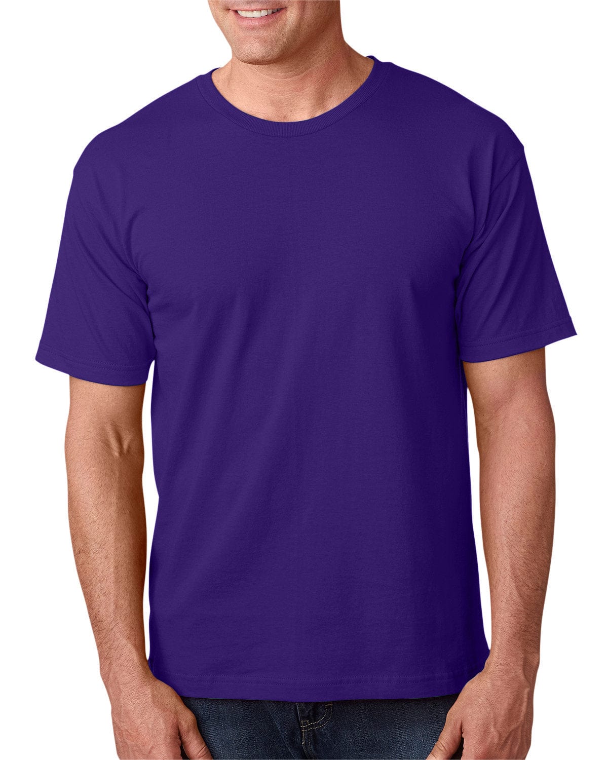 Bayside T-Shirts S / Purple Bayside BA5040: Adult 5.4 oz., 100% Cotton T-Shirt