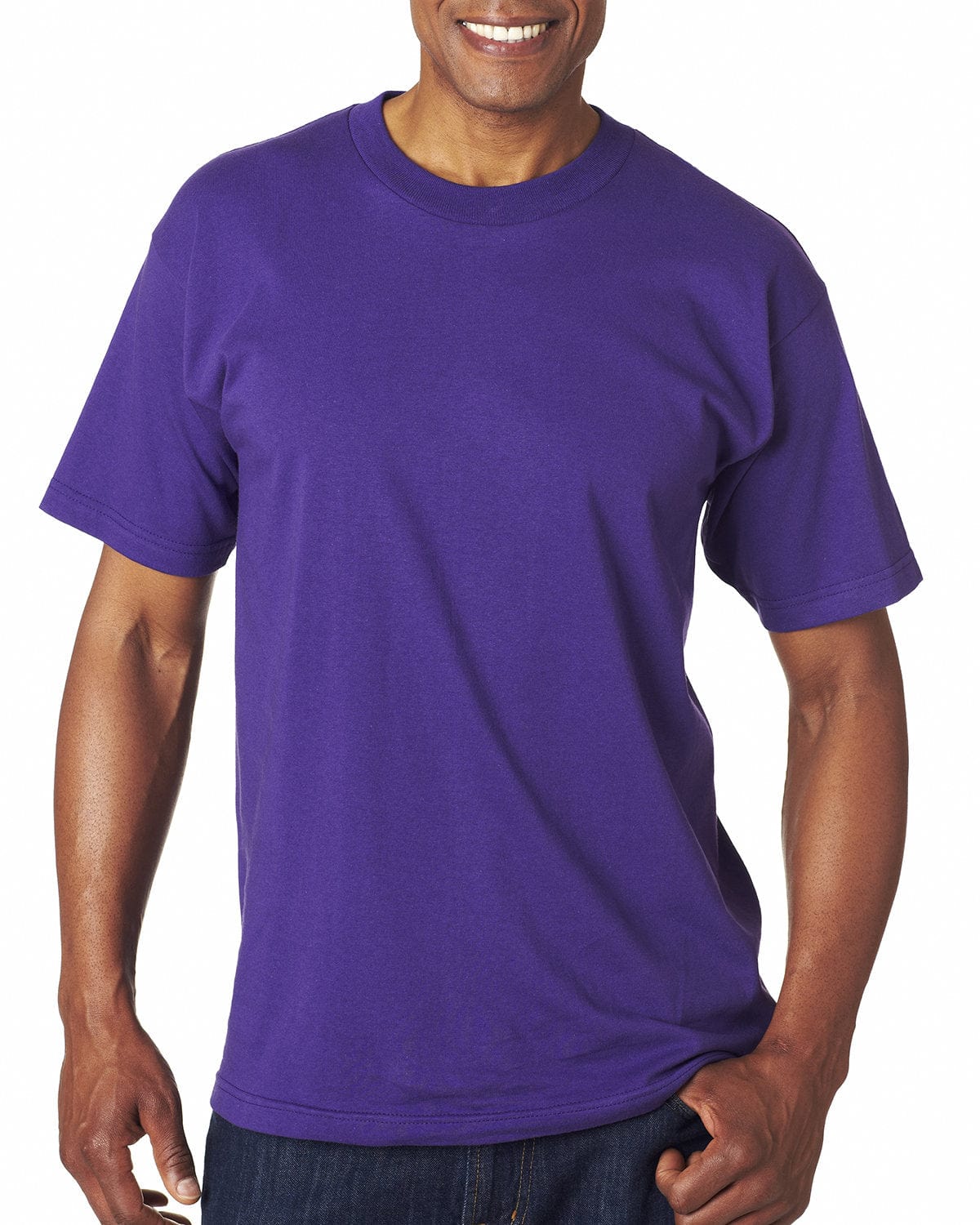 Bayside T-Shirts S / Purple Bayside BA5100: Adult 6.1 oz., 100% Cotton T-Shirt