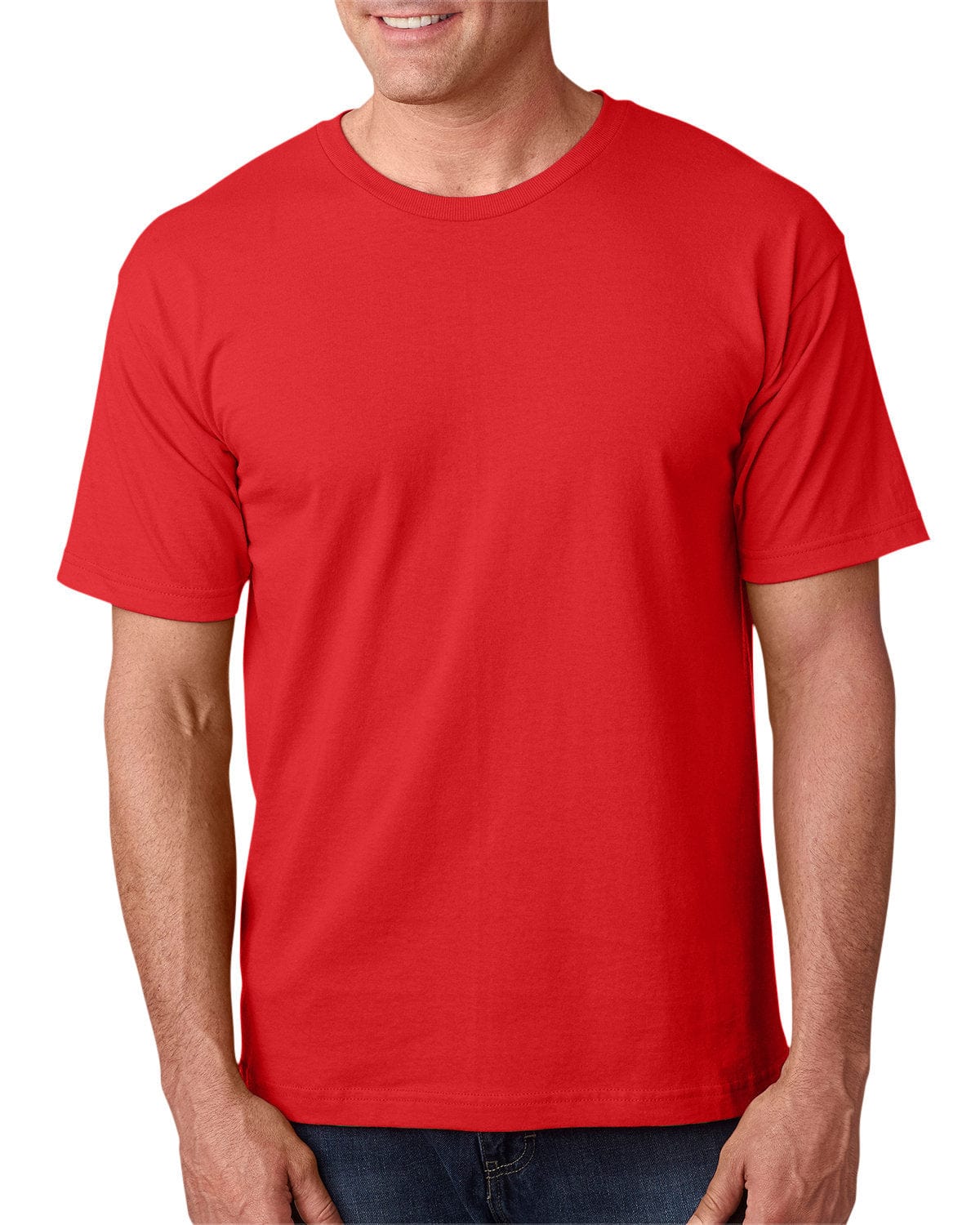 Bayside T-Shirts S / Red Bayside BA5040: Adult 5.4 oz., 100% Cotton T-Shirt