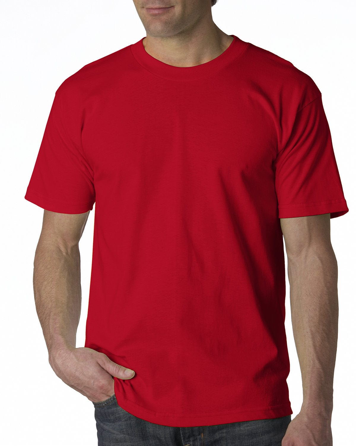 Bayside T-Shirts S / Red Bayside BA5100: Adult 6.1 oz., 100% Cotton T-Shirt