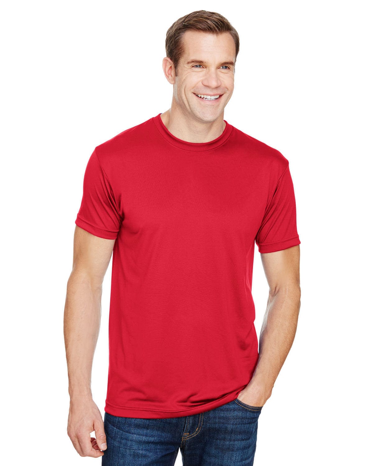 Bayside T-Shirts S / Red Bayside BA5300: Unisex 4.5 oz., Polyester Performance T-Shirt