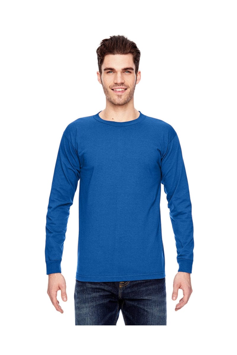 Bayside T-Shirts S / Royal Bayside BA6100: Adult 6.1 oz., 100% Cotton Long Sleeve T-Shirt