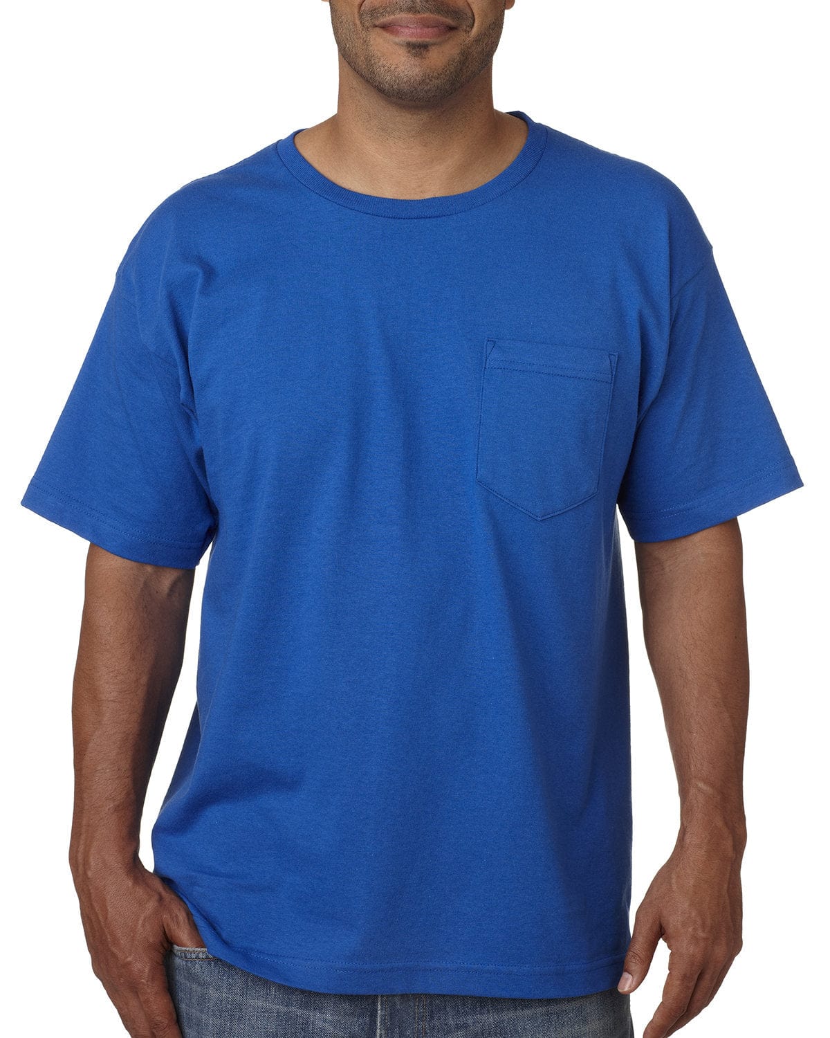 Bayside T-Shirts S / Royal Blue Bayside BA5070: Adult Short-Sleeve T-Shirt with Pocket