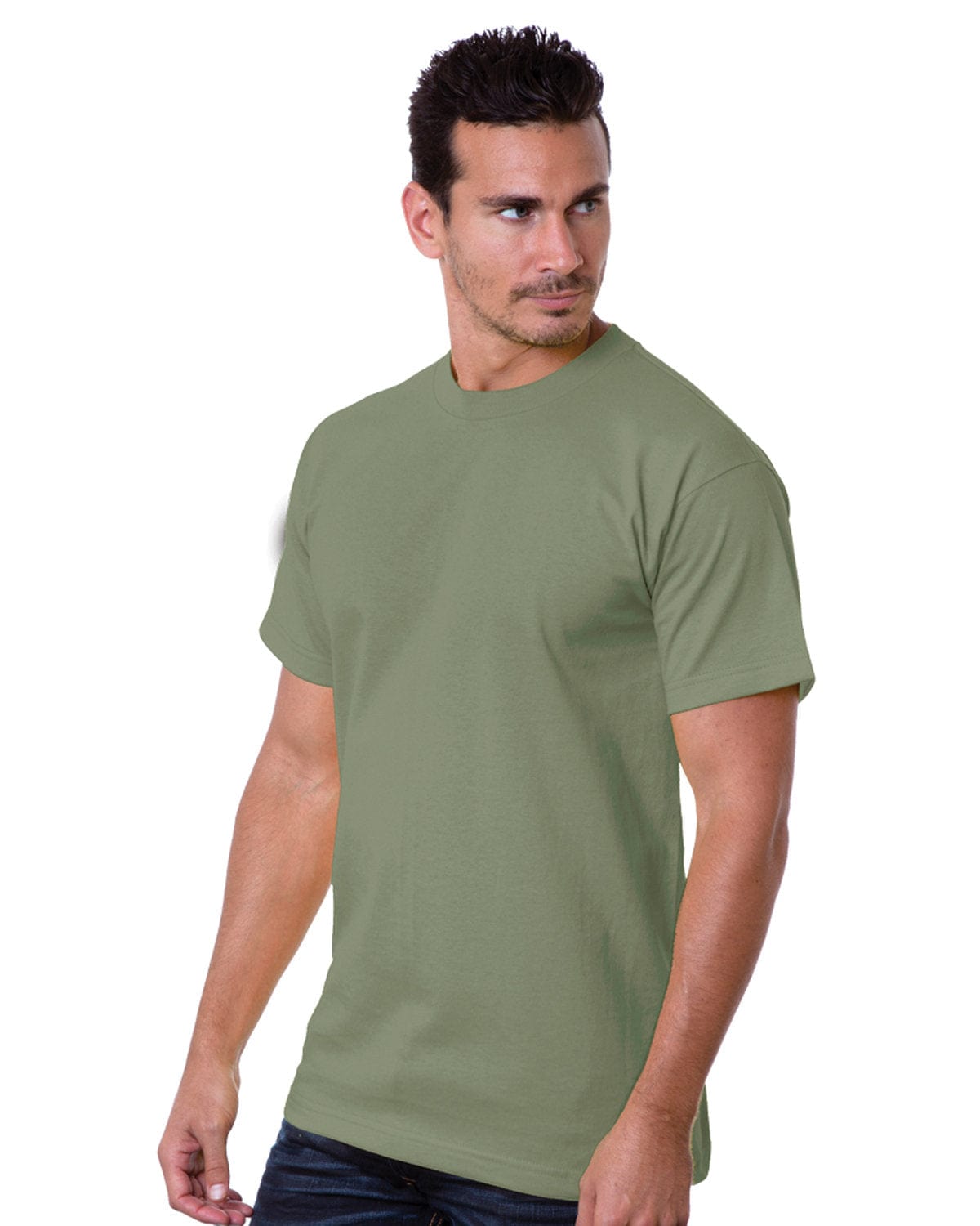 Bayside T-Shirts S / Safari Bayside BA5100: Adult 6.1 oz., 100% Cotton T-Shirt