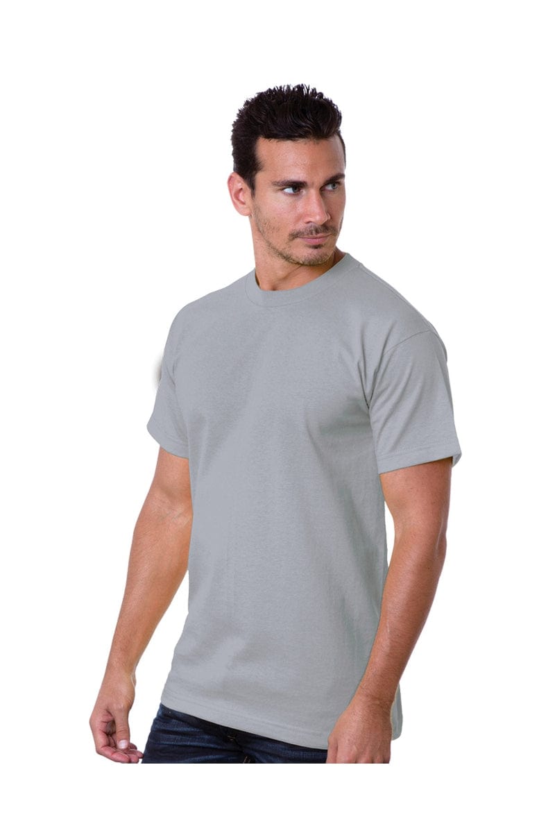 Bayside T-Shirts S / Silver Bayside BA5100: Adult 6.1 oz., 100% Cotton T-Shirt, Traditional Colors