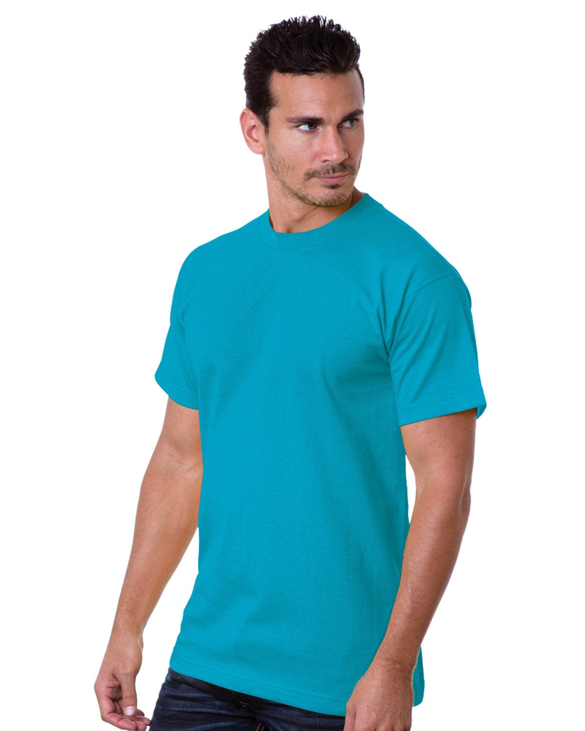 Bayside T-Shirts S / Teal Bayside BA5100: Adult 6.1 oz., 100% Cotton T-Shirt