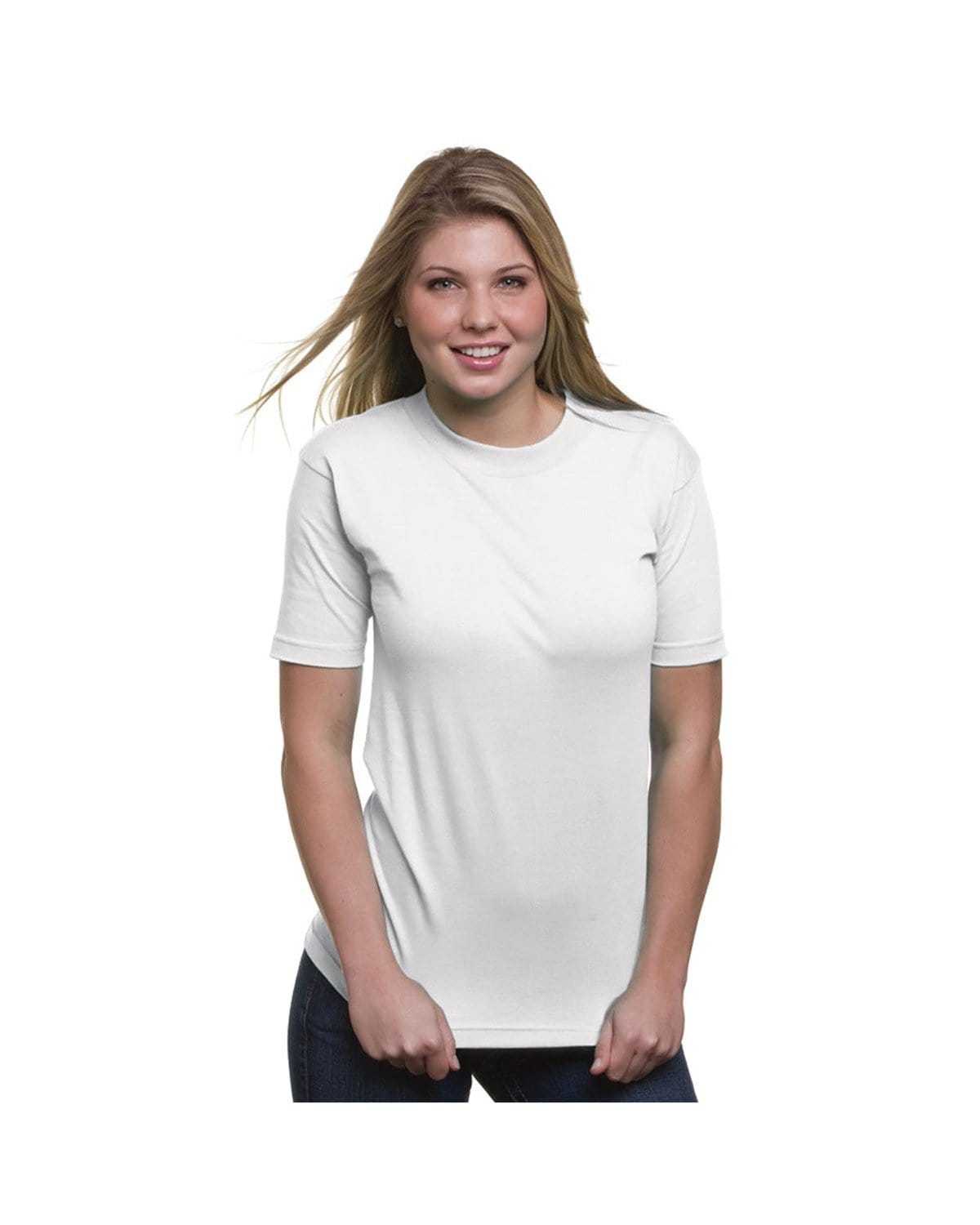 Bayside T-Shirts S / White Bayside BA2905: Adult 6.1 oz. 100% Cotton T-Shirt