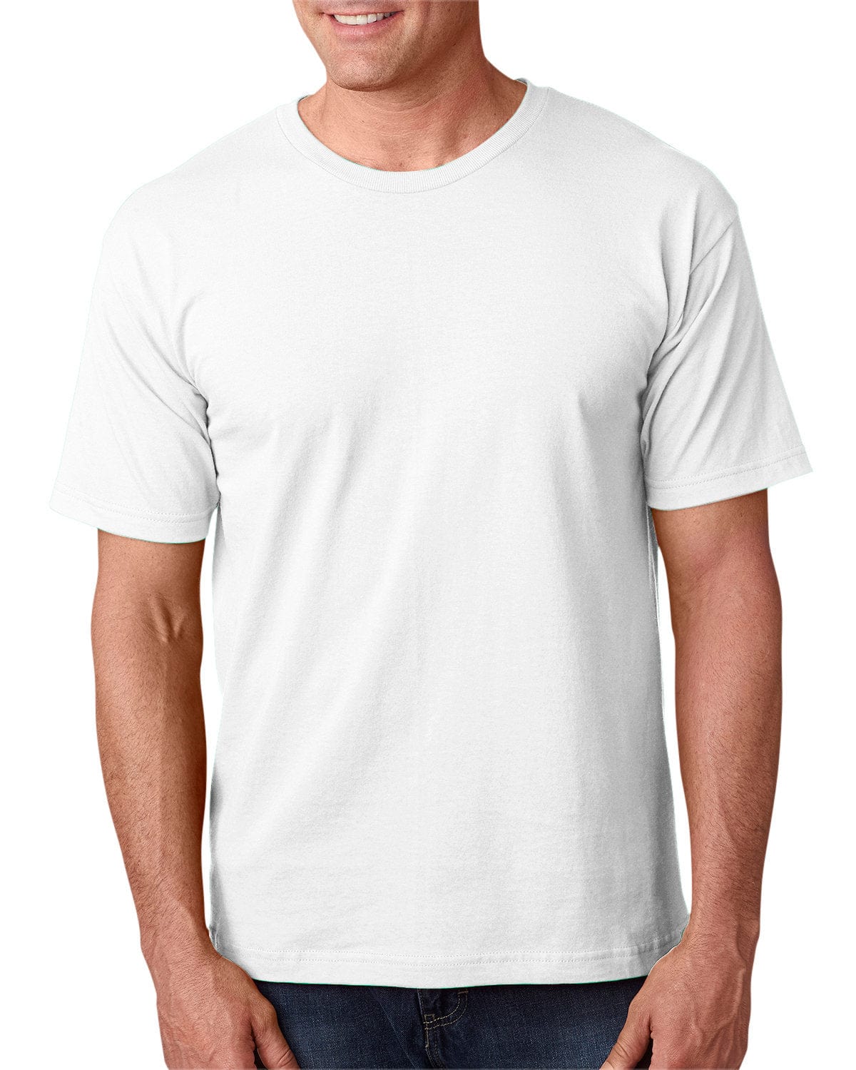 Bayside T-Shirts S / White Bayside BA5040: Adult 5.4 oz., 100% Cotton T-Shirt