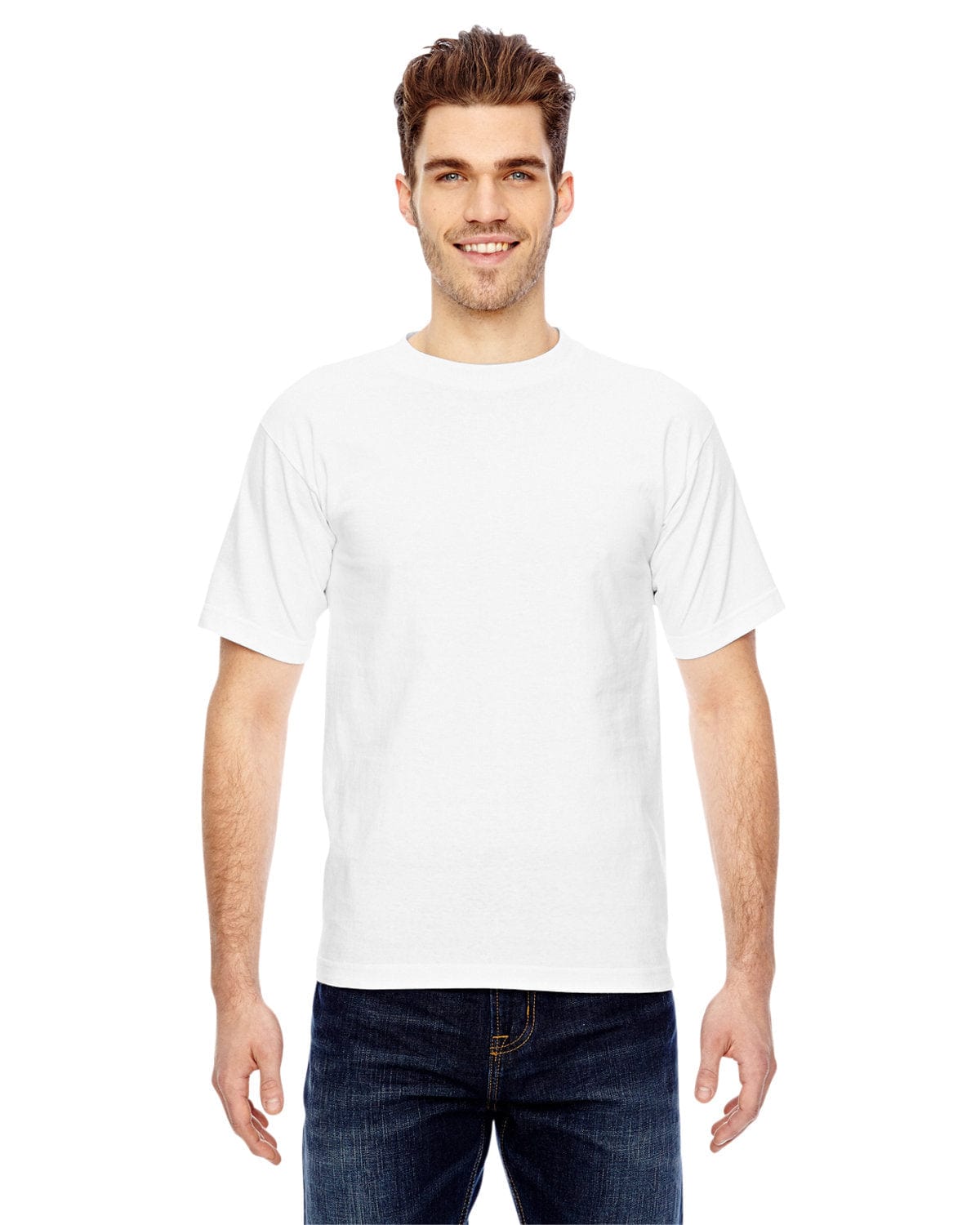 Bayside T-Shirts S / White Bayside BA5100: Adult 6.1 oz., 100% Cotton T-Shirt