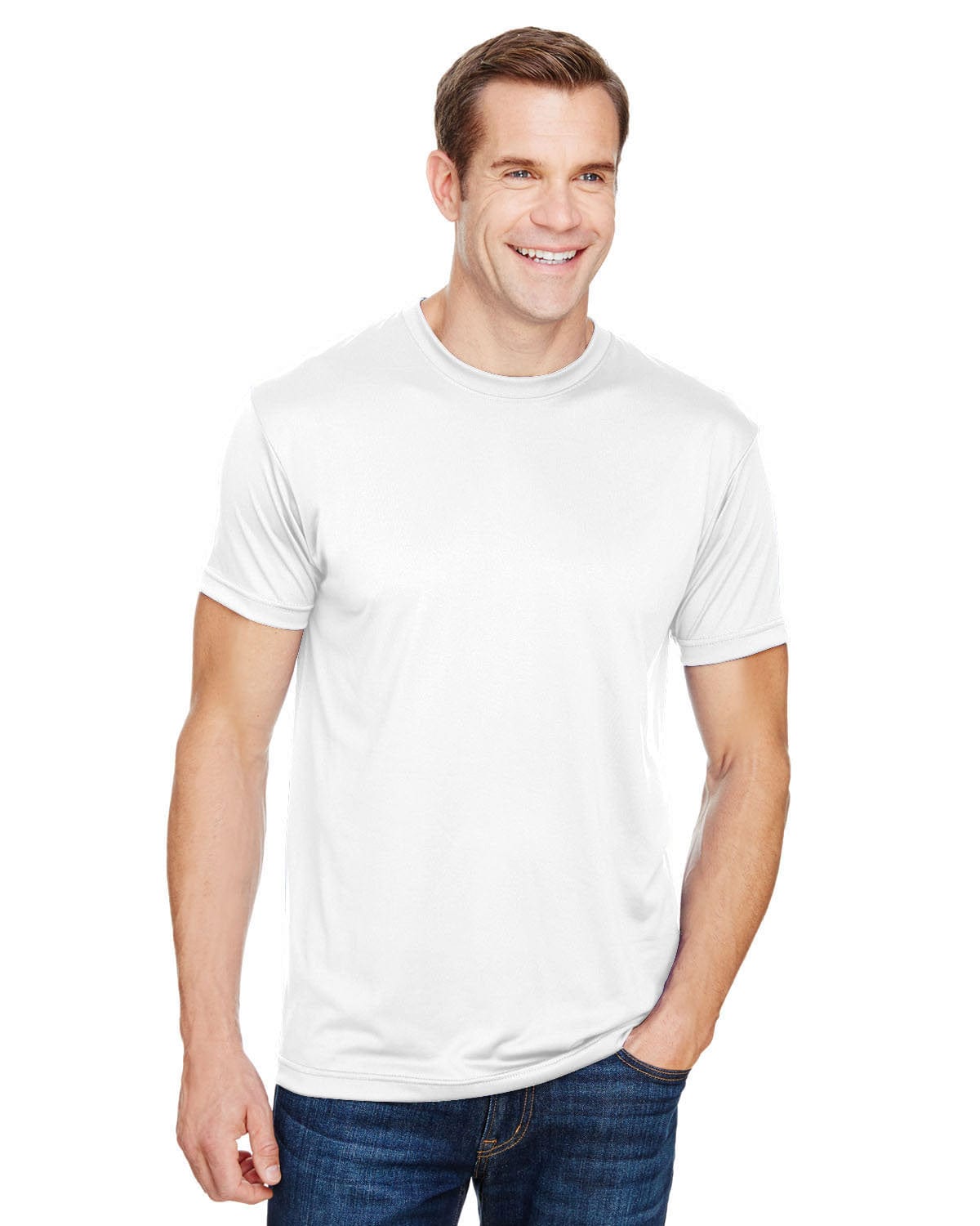 Bayside T-Shirts S / White Bayside BA5300: Unisex 4.5 oz., Polyester Performance T-Shirt