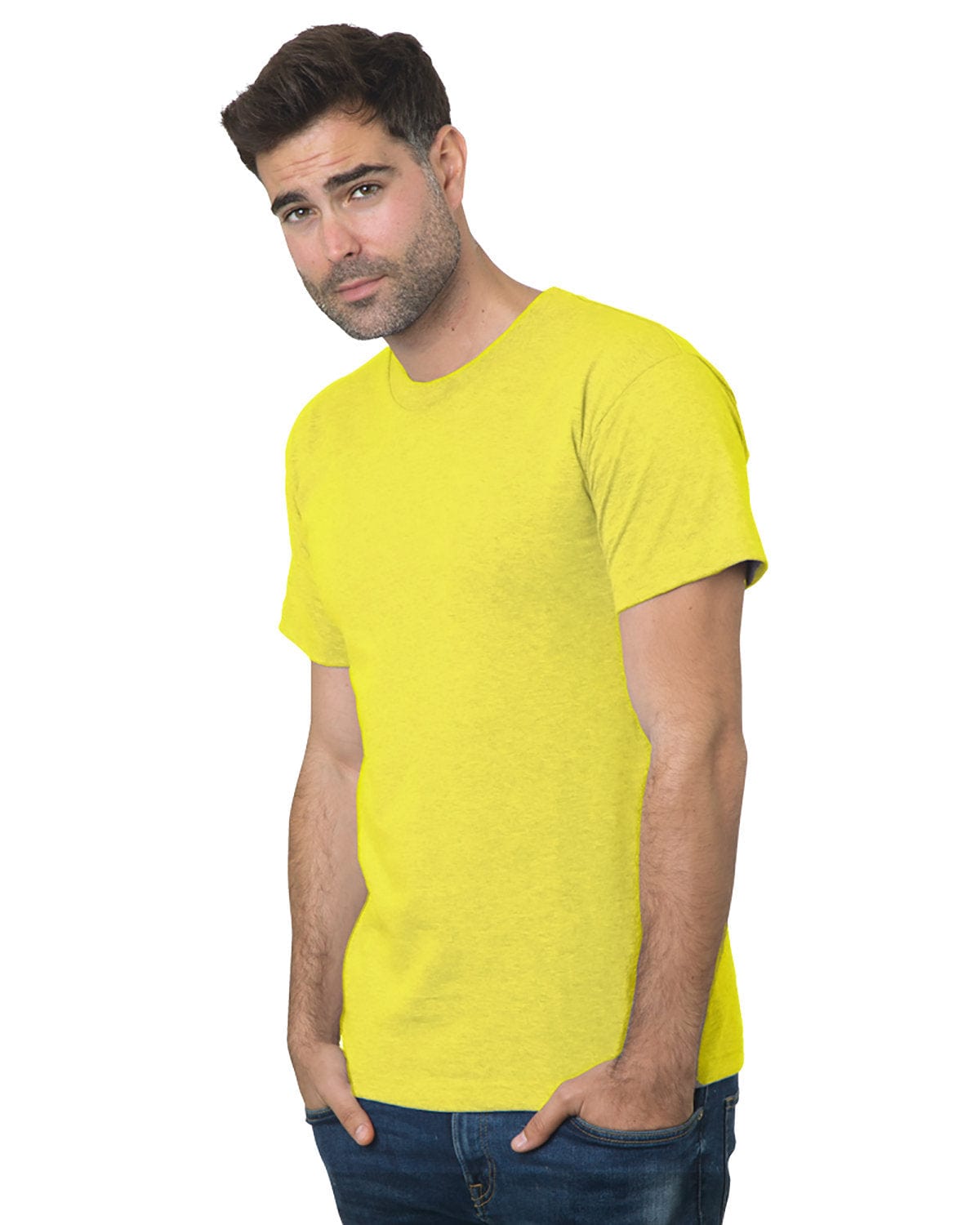 Bayside T-Shirts S / Yellow Bayside BA2905: Adult 6.1 oz. 100% Cotton T-Shirt