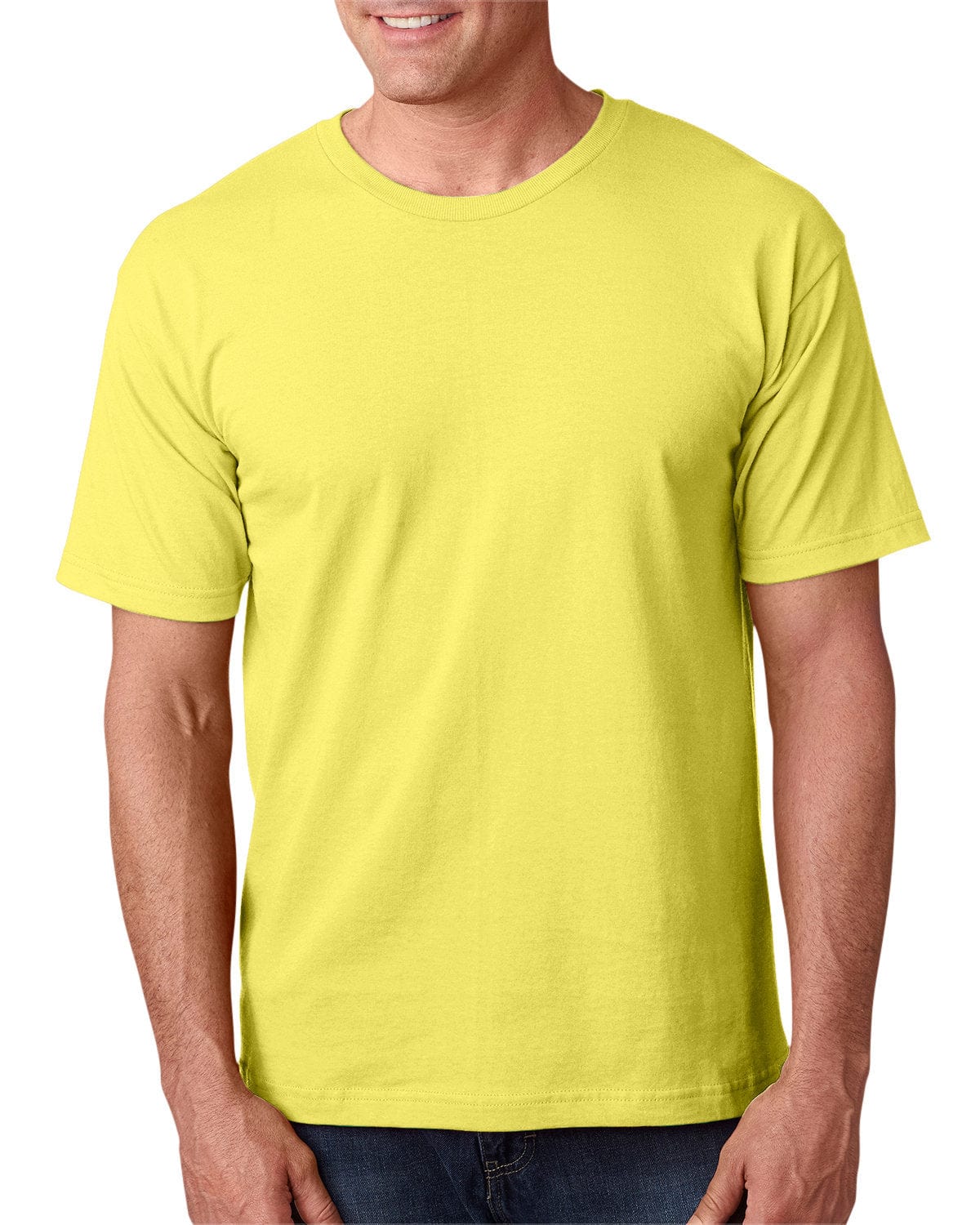 Bayside T-Shirts S / Yellow Bayside BA5040: Adult 5.4 oz., 100% Cotton T-Shirt