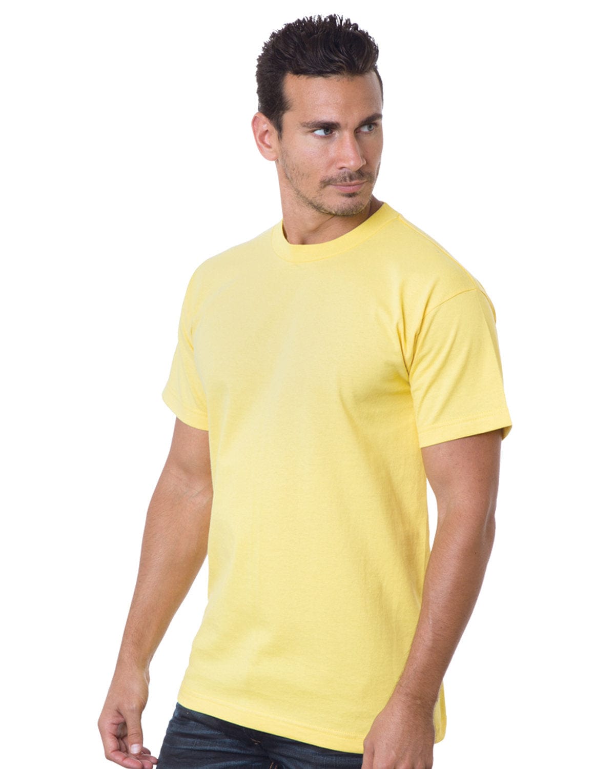 Bayside T-Shirts S / Yellow Bayside BA5100: Adult 6.1 oz., 100% Cotton T-Shirt
