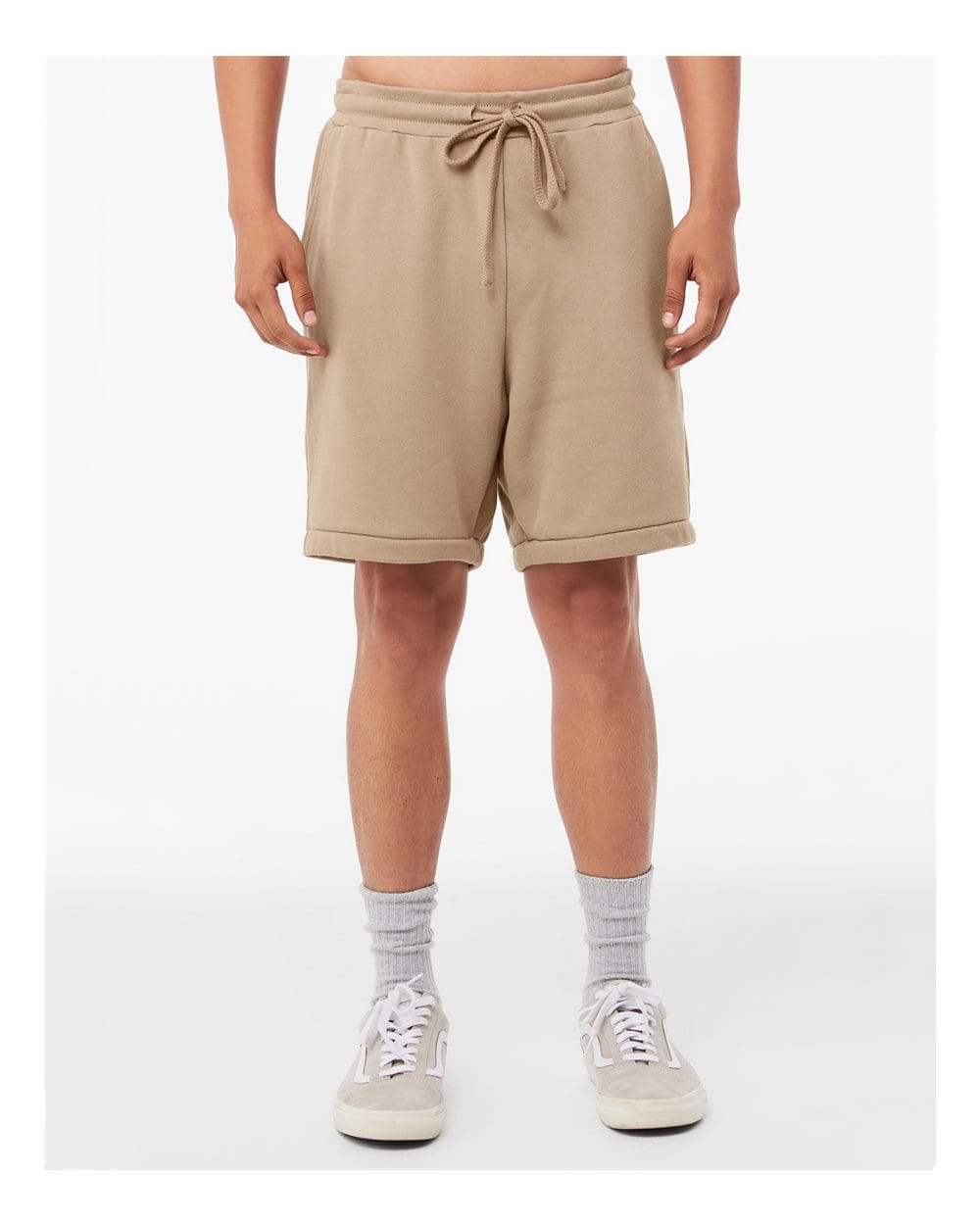 BELLA + CANVAS 10417 XS / Tan Bella+Canvas 3724: Unisex Sponge Fleece Shorts
