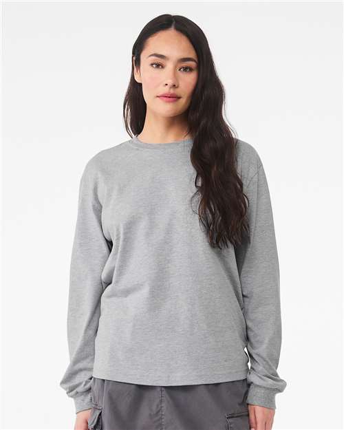 BELLA + CANVAS 12447 XS / Athletic Heather Bella Canvas 3511: 6 oz. Heavyweight Long Sleeve Tee
