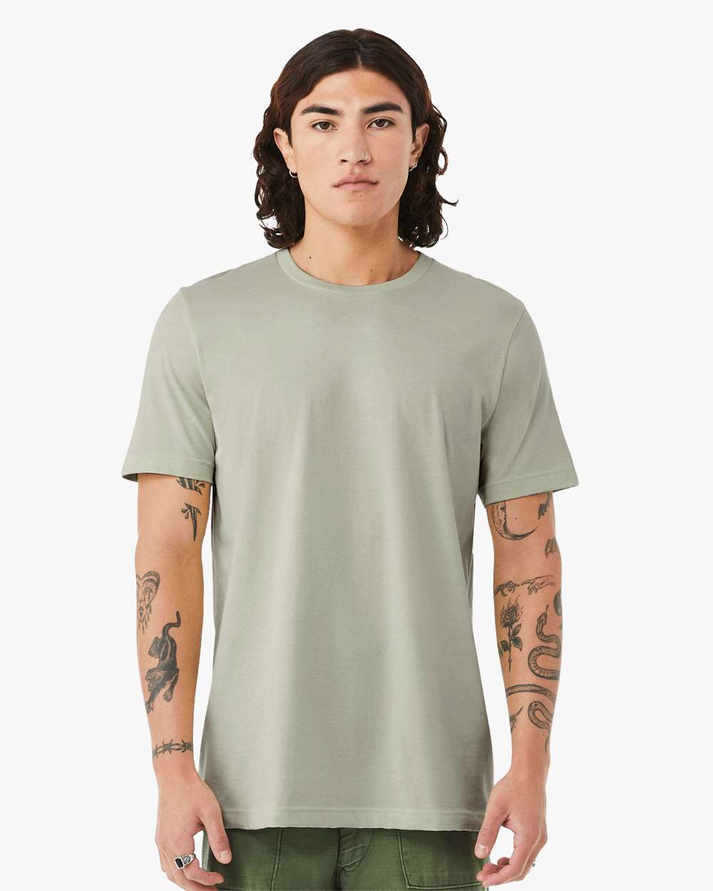 Bella Canvas 3001C XS / Thyme Bella+Canvas 3001C Unisex Jersey T-Shirt