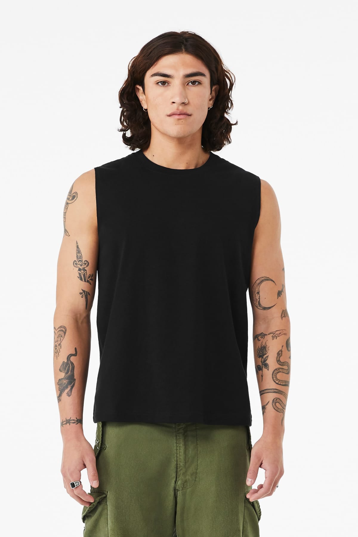 Bella + Canvas BC3483 XS / Black BELLA+CANVAS BC3483 Unisex Jersey Muscle Tank