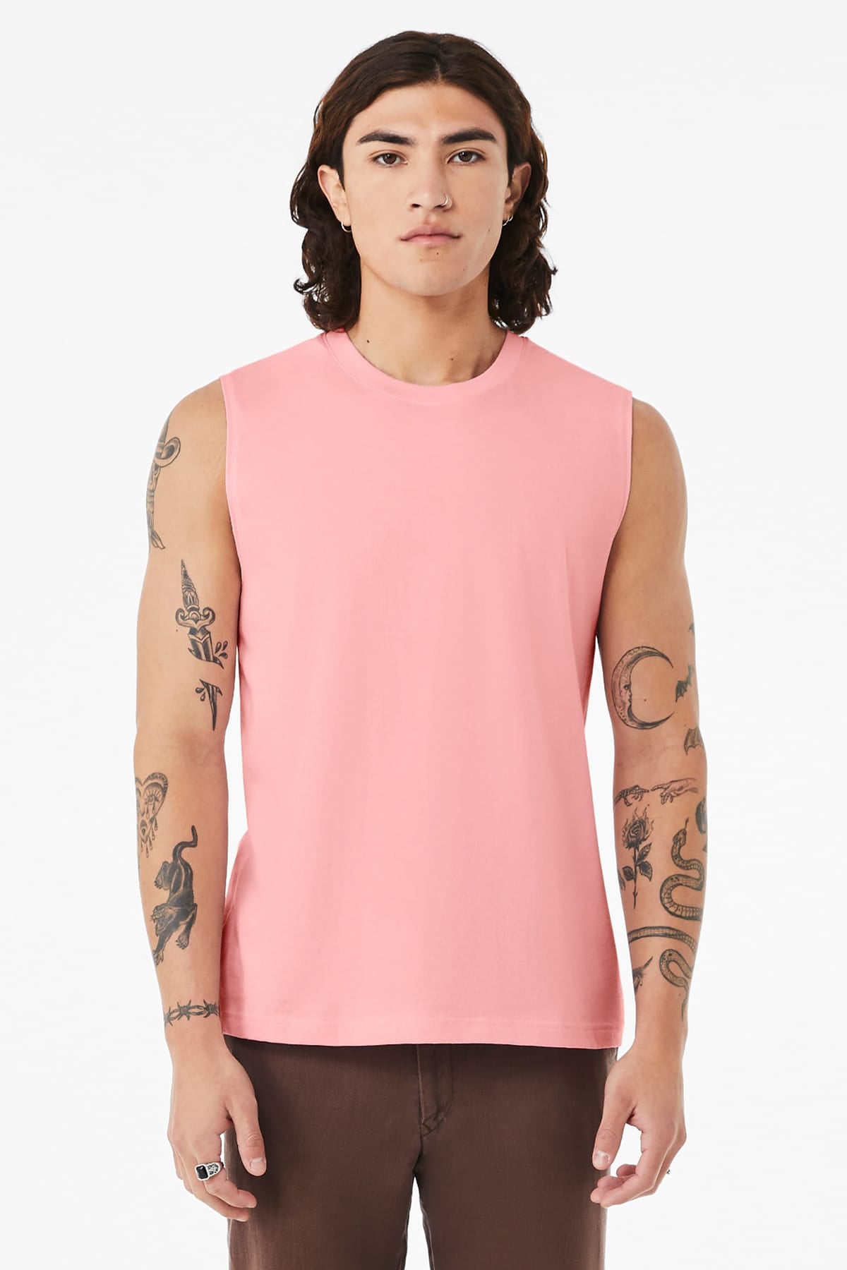 Bella + Canvas BC3483 XS / Pink BELLA+CANVAS BC3483 Unisex Jersey Muscle Tank