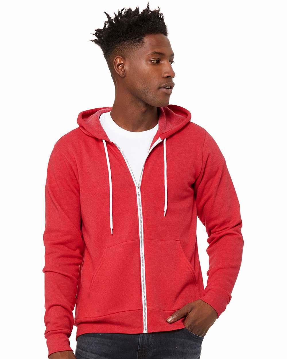 BELLA + CANVAS Fleece - Premium - Hood BELLA + CANVAS 3739 Unisex Sponge Fleece Full-Zip Hoodie Sweatshirt