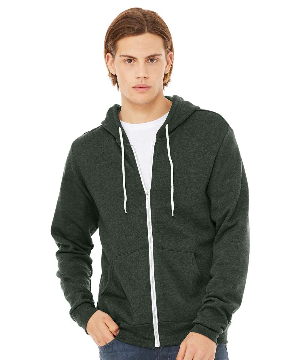 BELLA + CANVAS Fleece - Premium - Hood BELLA + CANVAS 3739 Unisex Sponge Fleece Full-Zip Hoodie Sweatshirt