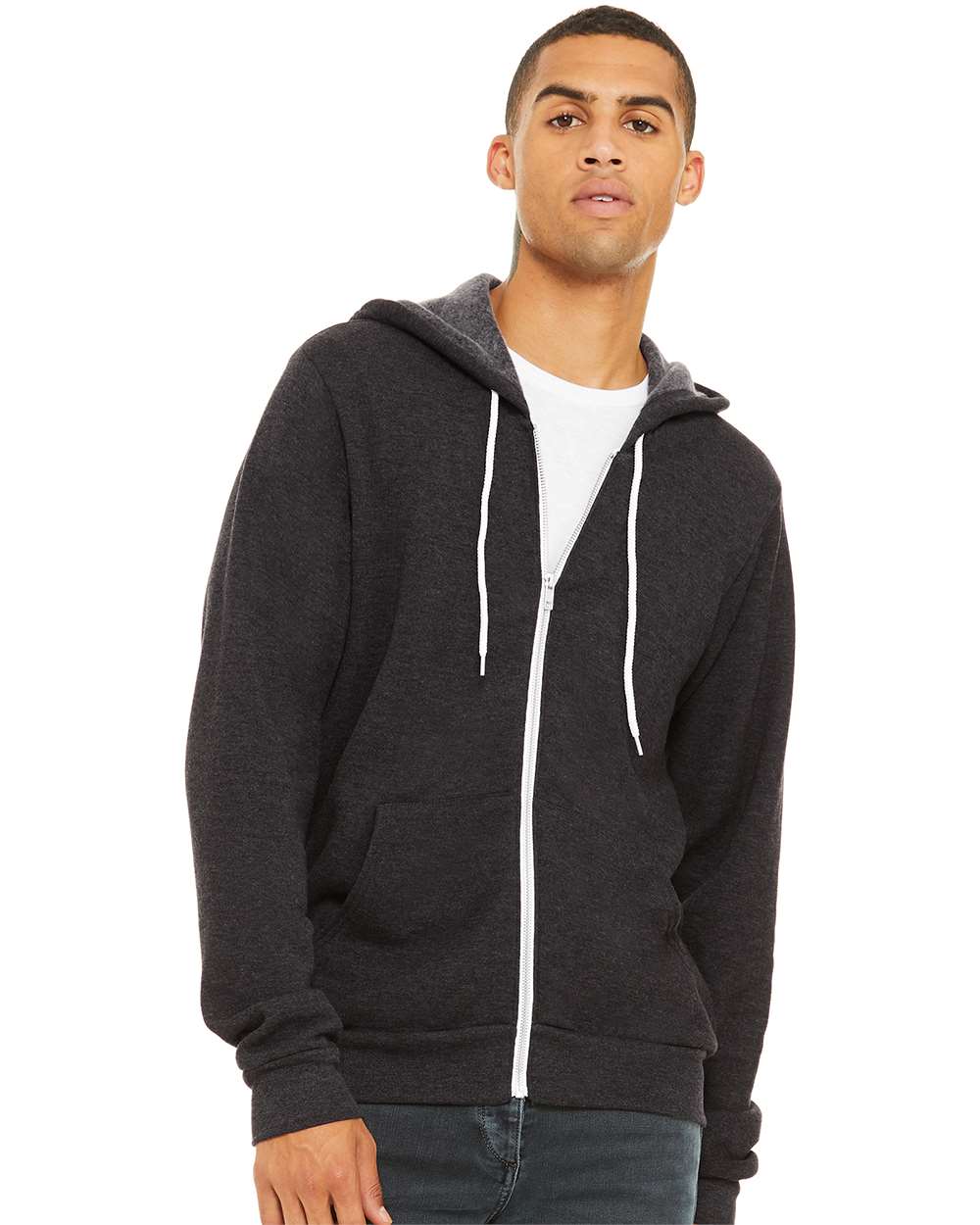 BELLA + CANVAS Fleece - Premium - Hood BELLA + CANVAS 3739 Unisex Sponge Fleece Full-Zip Hoodie Sweatshirt