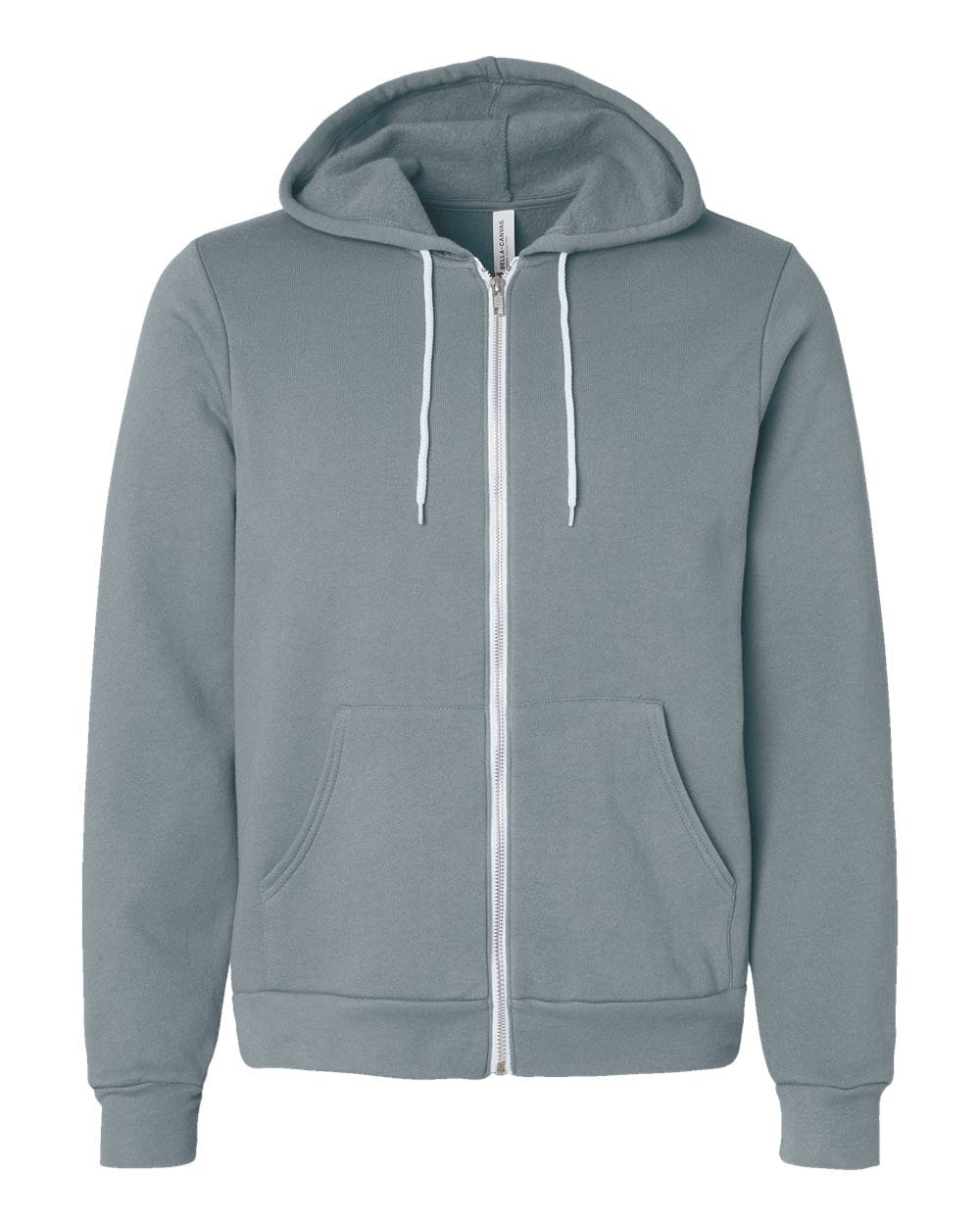 BELLA + CANVAS Fleece - Premium - Hood XS / Blue Storm BELLA + CANVAS 3739 Unisex Sponge Fleece Full-Zip Hoodie Sweatshirt