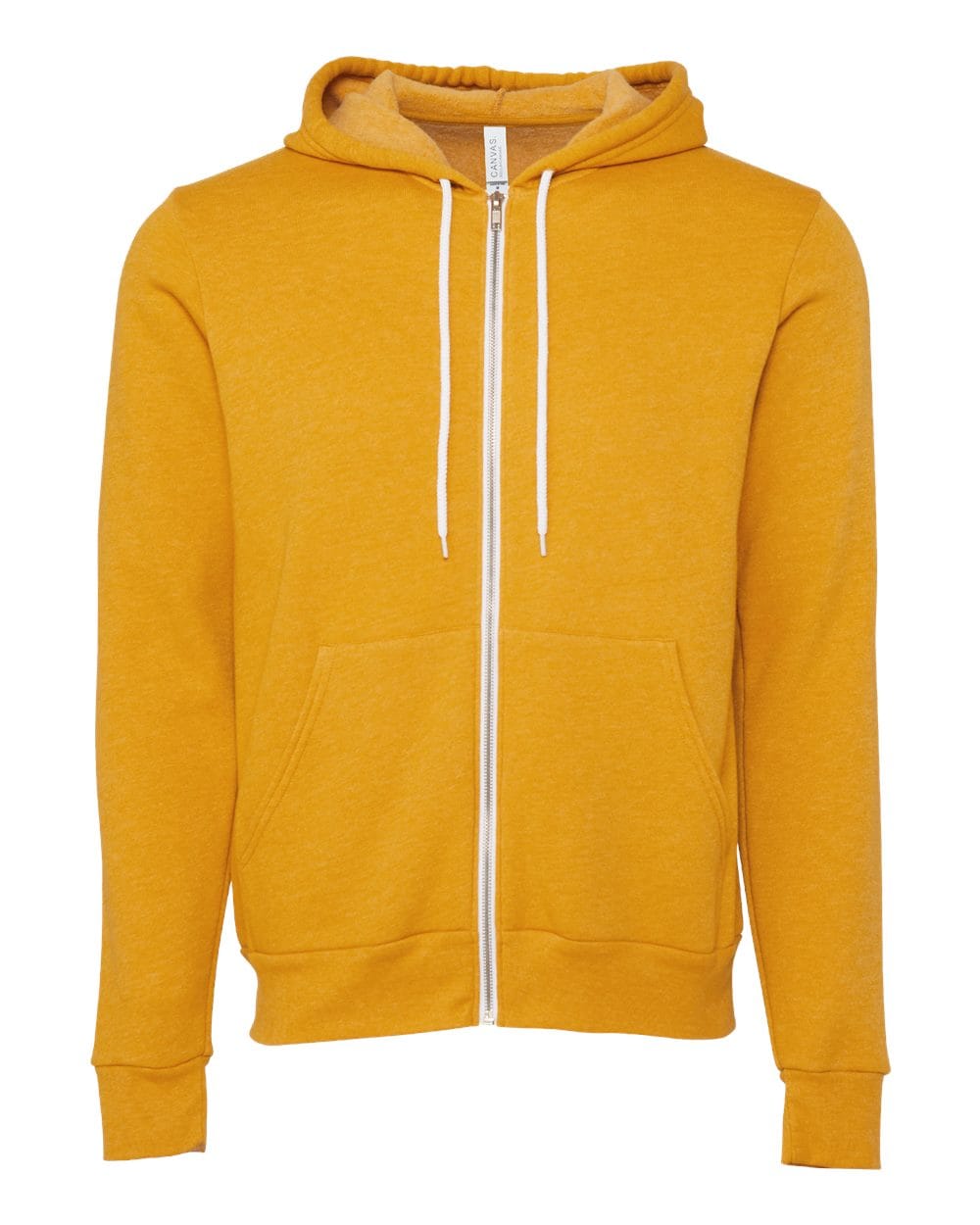 BELLA + CANVAS Fleece - Premium - Hood XS / Heather Mustard BELLA + CANVAS 3739 Unisex Sponge Fleece Full-Zip Hoodie Sweatshirt