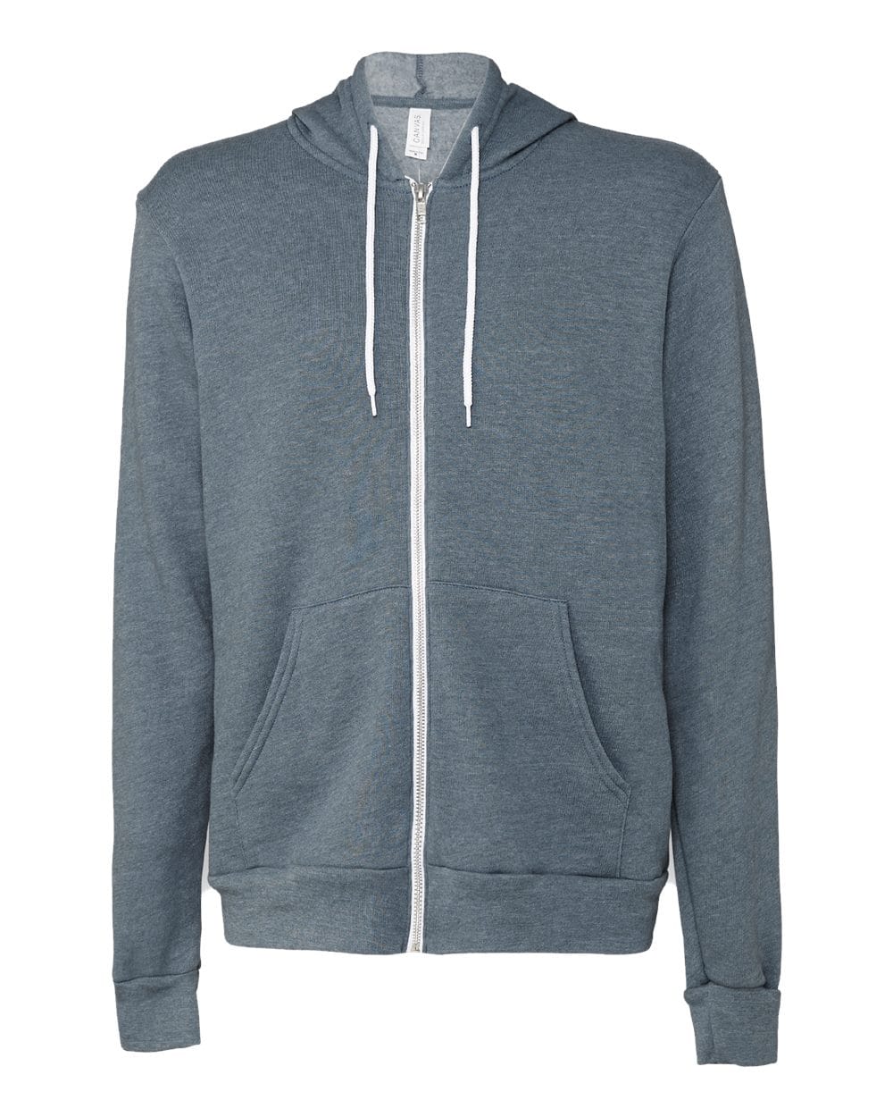 BELLA + CANVAS Fleece - Premium - Hood XS / Heather Slate BELLA + CANVAS 3739 Unisex Sponge Fleece Full-Zip Hoodie Sweatshirt