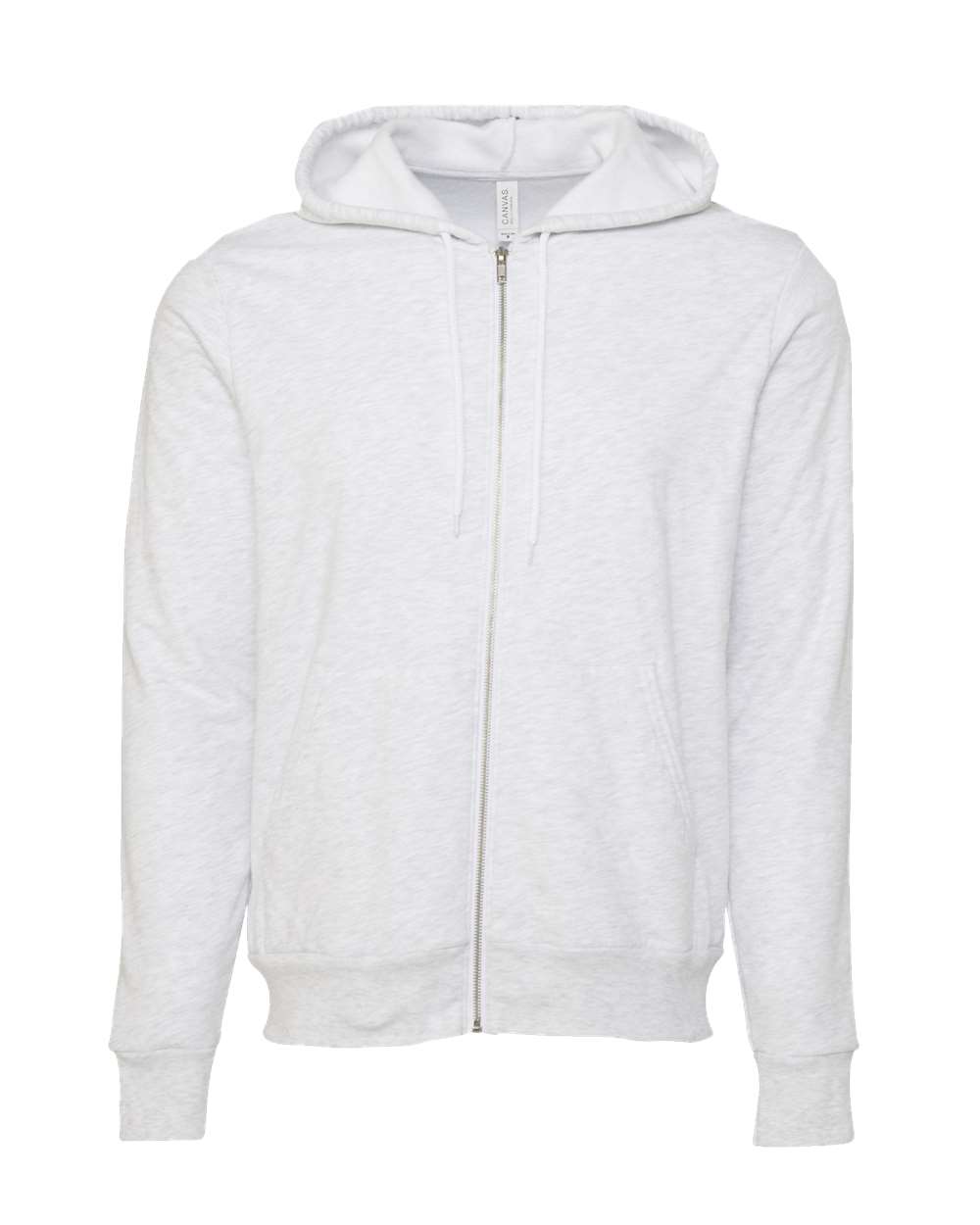 BELLA + CANVAS Fleece - Premium - Hood XS / Vintage White BELLA + CANVAS 3739 Unisex Sponge Fleece Full-Zip Hoodie Sweatshirt