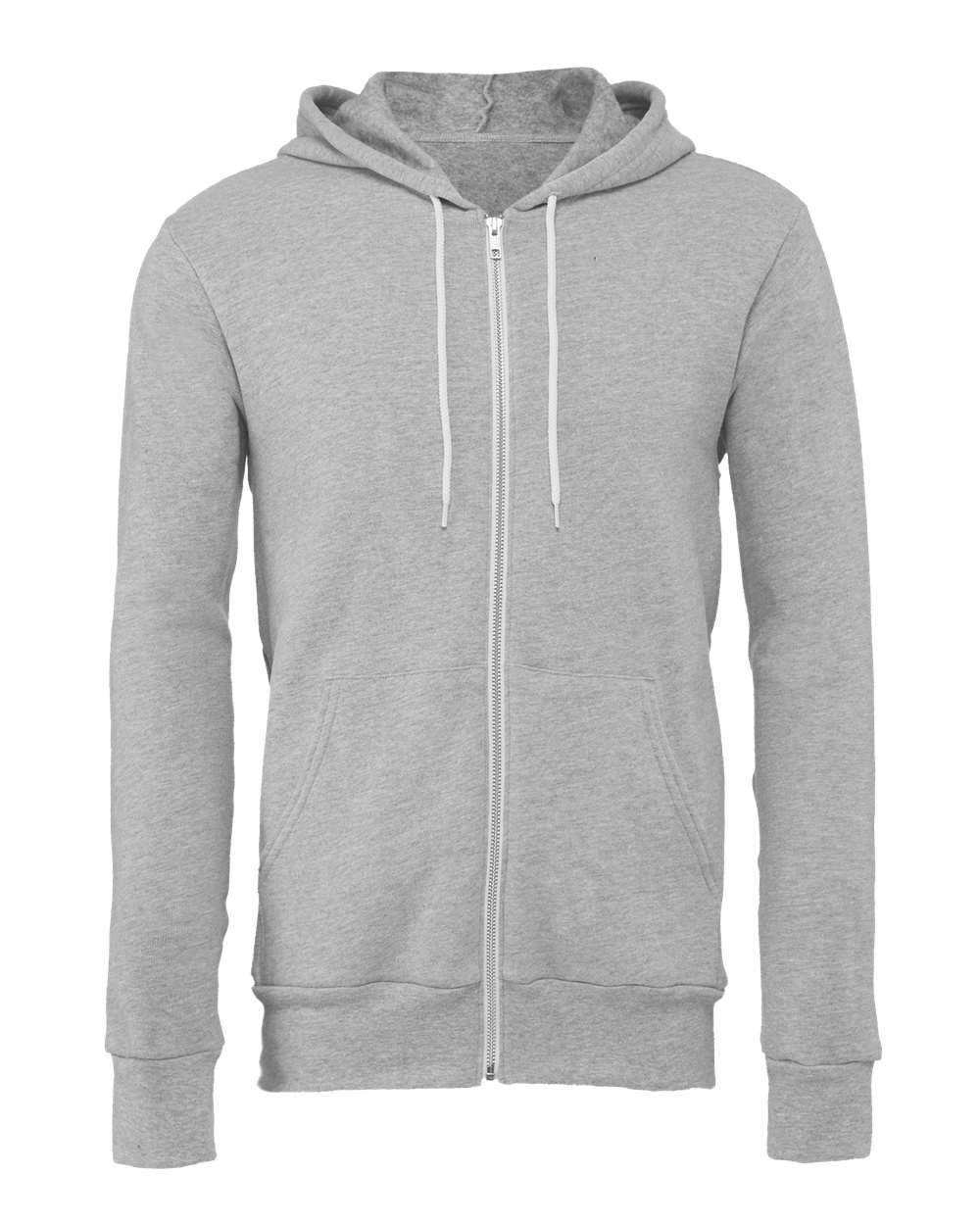Bella Canvas Hoodie Bella+Canvas 3739 Unisex Sponge Fleece Full-Zip Hoodie Sweatshirt