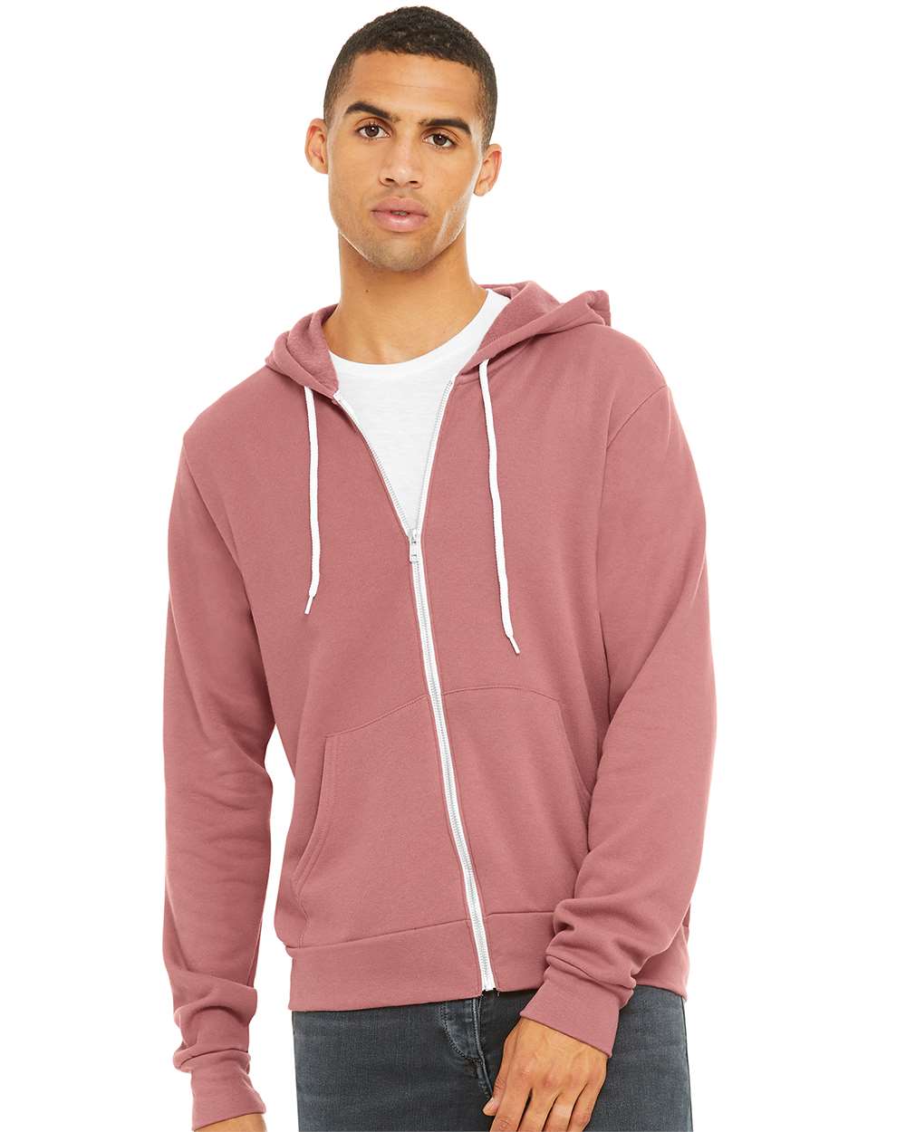 Bella Canvas Hoodie Bella+Canvas 3739 Unisex Sponge Fleece Full-Zip Hoodie Sweatshirt