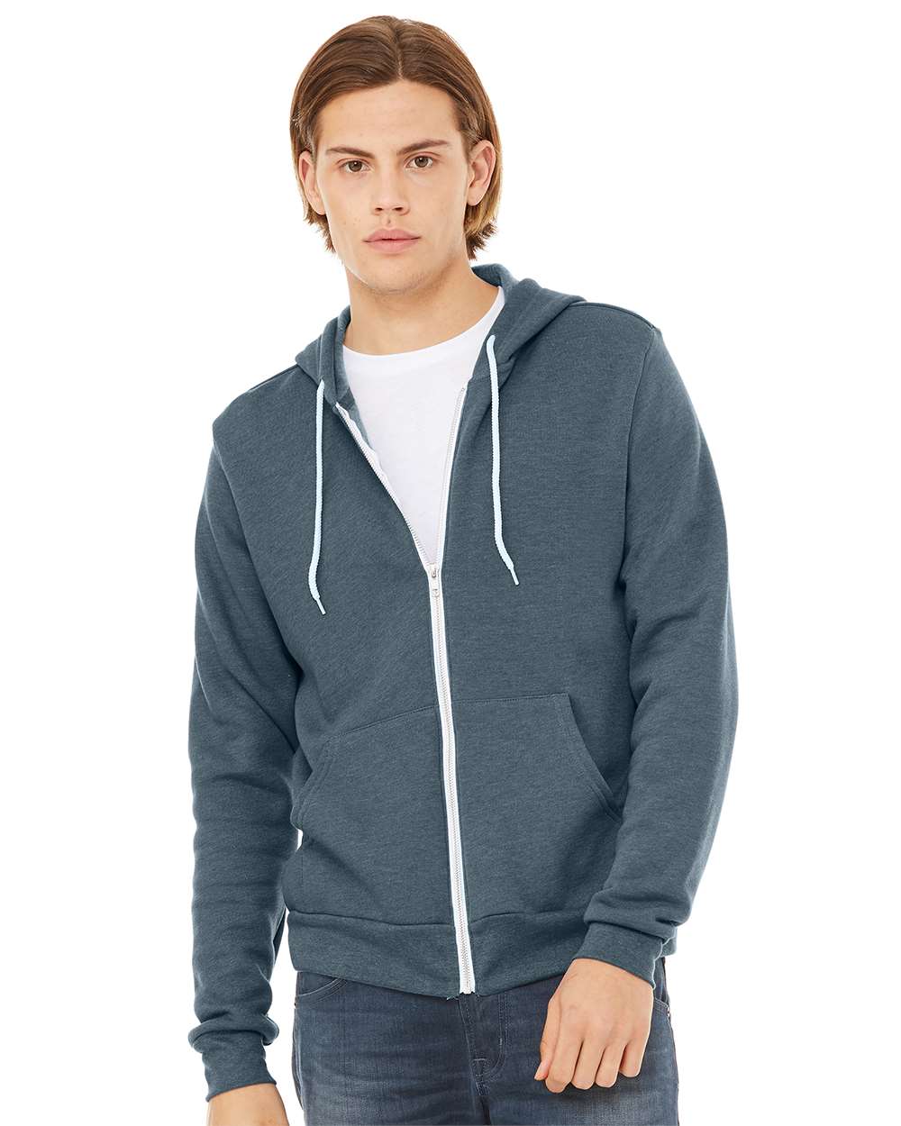 Bella Canvas Hoodie Bella+Canvas 3739 Unisex Sponge Fleece Full-Zip Hoodie Sweatshirt