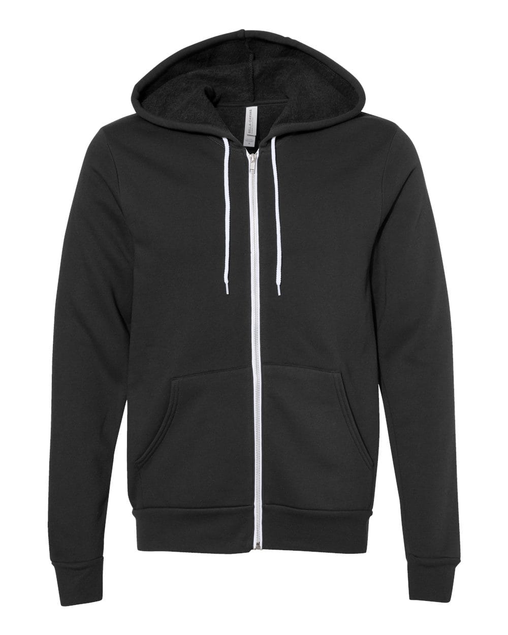 Bella Canvas Hoodie XS / Vintage Black Bella+Canvas 3739 Unisex Sponge Fleece Full-Zip Hoodie Sweatshirt