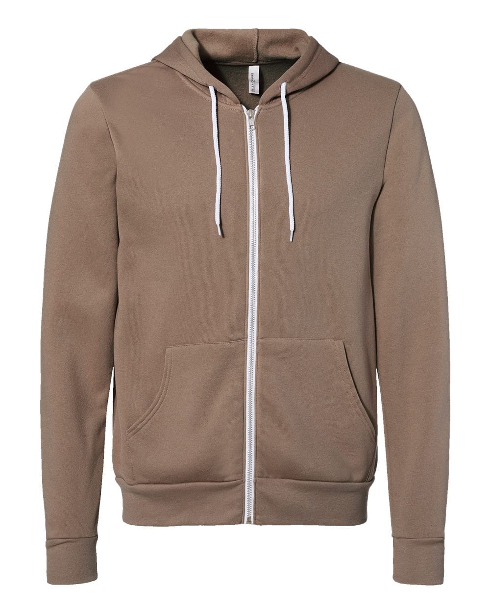 Bella Canvas Hoodie XS / Vintage Brown Bella+Canvas 3739 Unisex Sponge Fleece Full-Zip Hoodie Sweatshirt