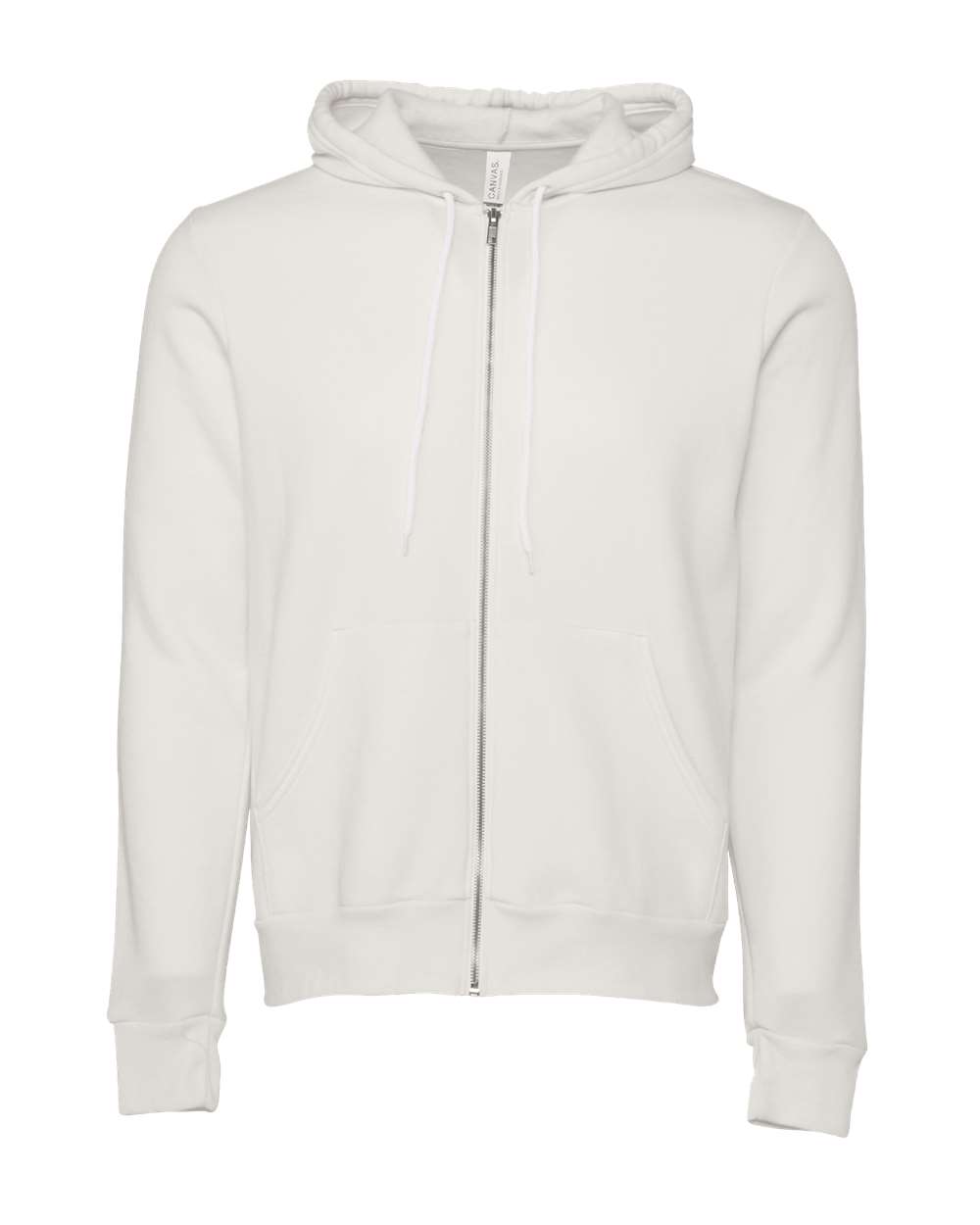Bella Canvas Hoodie XS / Vintage White Bella+Canvas 3739 Unisex Sponge Fleece Full-Zip Hoodie Sweatshirt