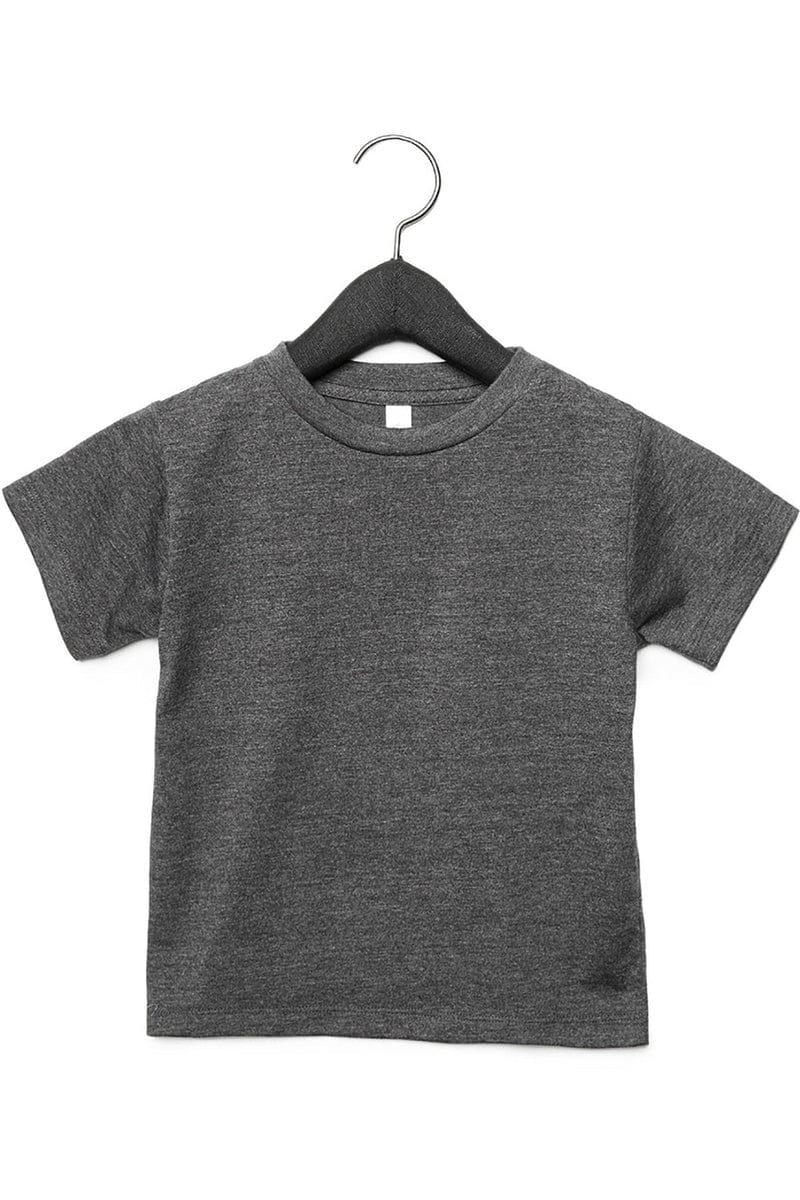 Bella Canvas Infant/Toddler 2T / Dark Gry Heather Bella + Canvas 3001T: Wholesale Toddler T-Shirts