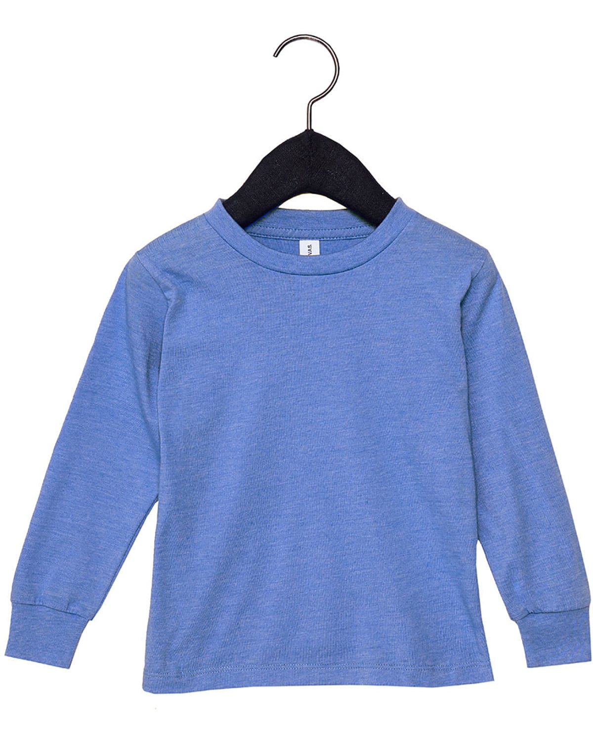 Bella Canvas Infant/Toddler 2T / Hthr Colum Blue Bella+Canvas 3501T: Youth Toddler Jersey Long Sleeve T-Shirt