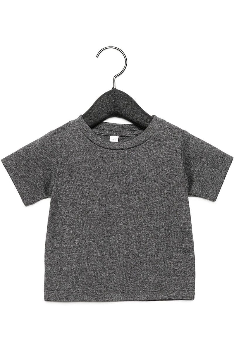 Bella Canvas Infant/Toddler 3-6MOS / Dark Gry Hthr Bella + Canvas 3001B: Infant Short Sleeve T-Shirt