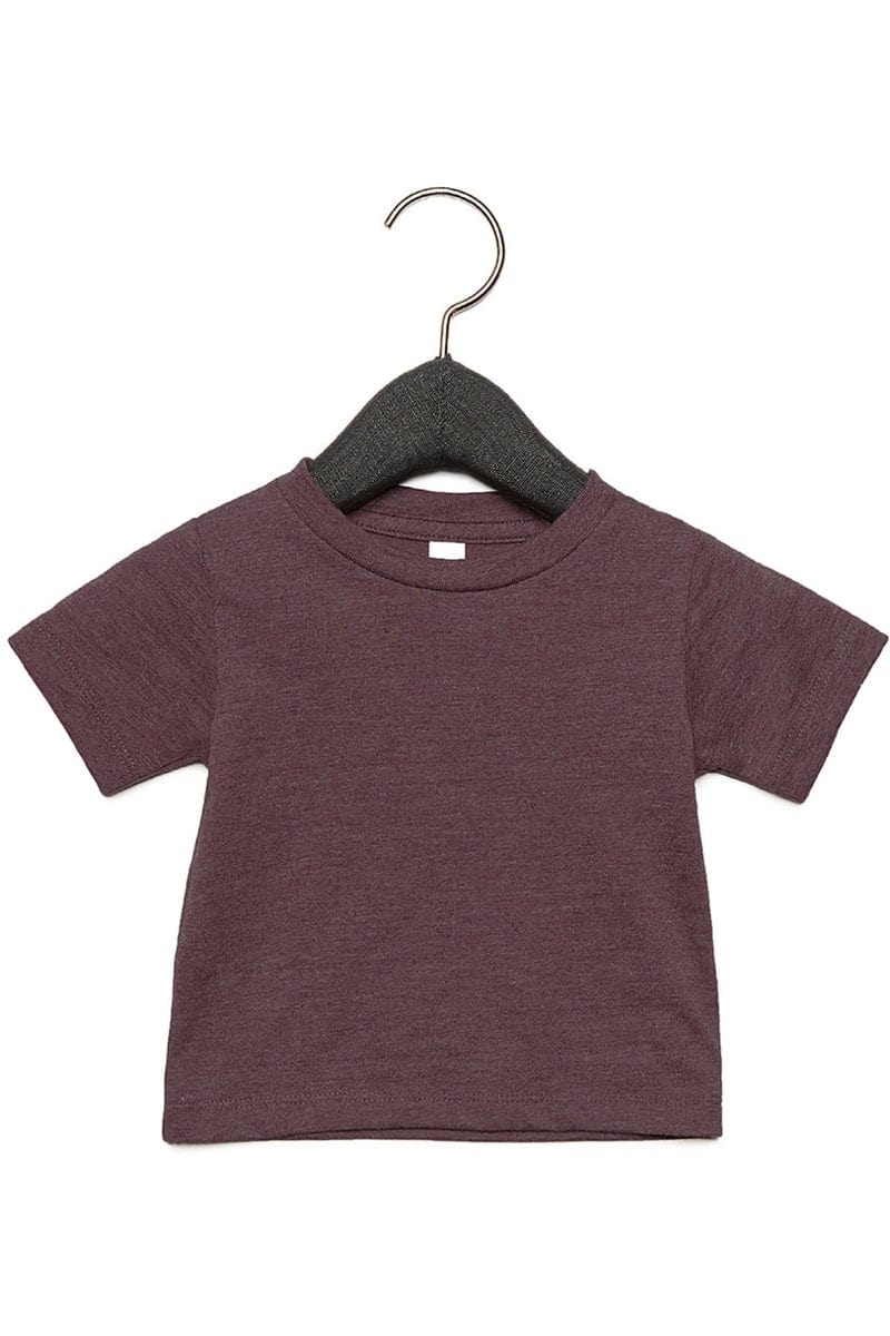 Bella Canvas Infant/Toddler 3-6MOS / Heather Maroon Bella + Canvas 3001B: Infant Short Sleeve T-Shirt