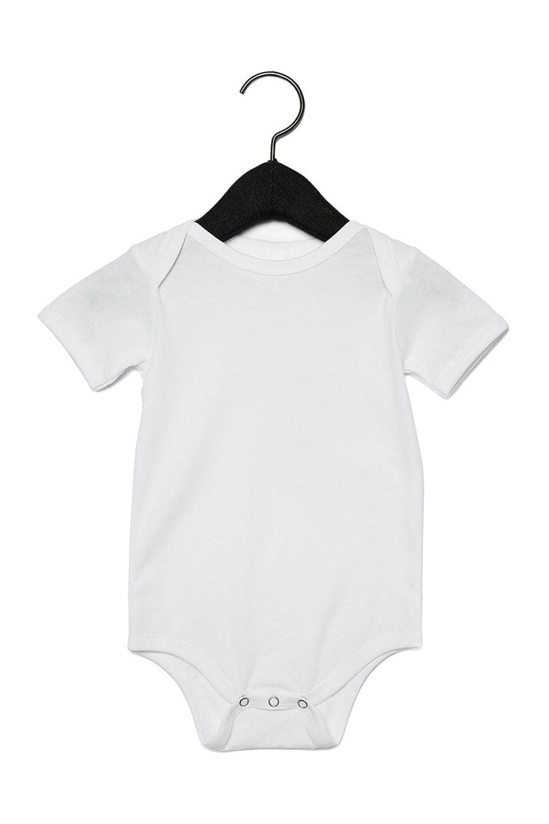 Bella Canvas Infant/Toddler 3-6MOS / White Bella+Canvas 100B: Infant Jersey One Piece