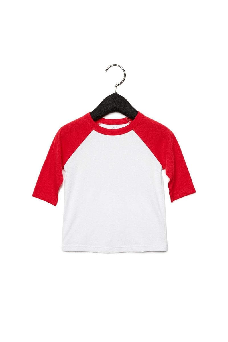 Bella Canvas Infant/Toddler Bella+Canvas 3200T: Toddler 3/4-Sleeve Baseball T-Shirt