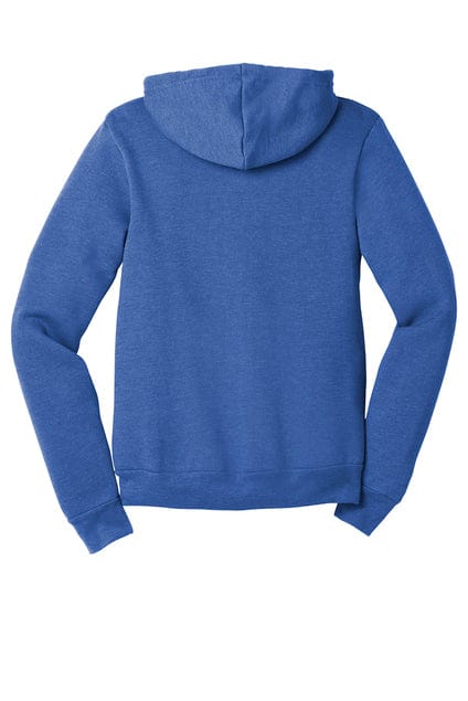 Bella Canvas Sweatshirts/Fleece 2XL / Heather True Roy Bella+Canvas 3739 Unisex Poly-Cotton Fleece Full-Zip Hooded Sweatshirt