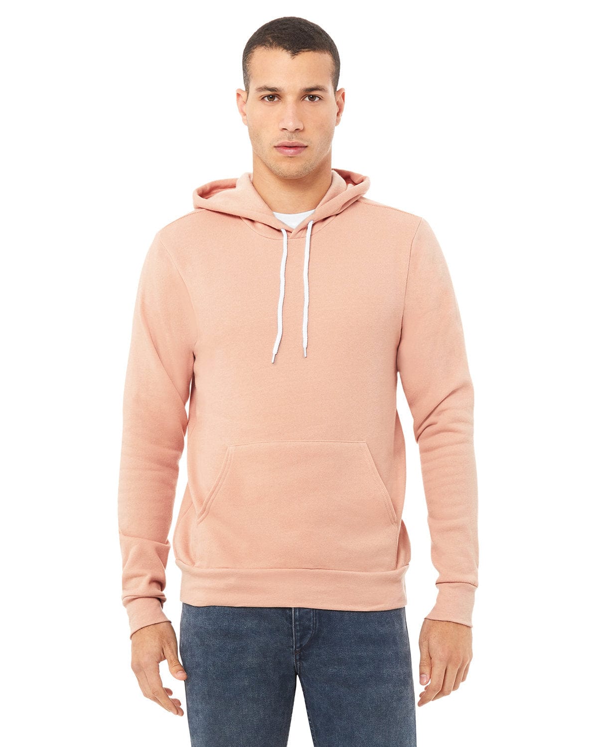 Bella Canvas Sweatshirts/Fleece 3XL / Peach Bella+Canvas 3719: Unisex Sponge Fleece Pullover Hooded Sweatshirt