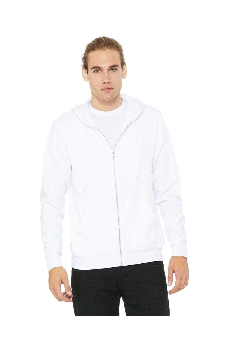 Bella Canvas Sweatshirts/Fleece Bella+Canvas 3739: Unisex Poly-Cotton Fleece Full-Zip Hoodies