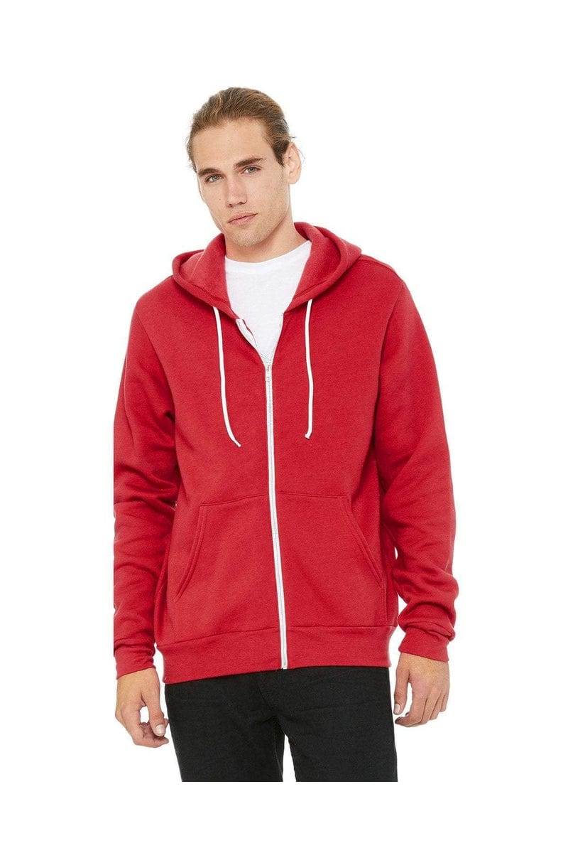 Bella Canvas Sweatshirts/Fleece Bella+Canvas 3739: Unisex Poly-Cotton Fleece Full-Zip Hoodies