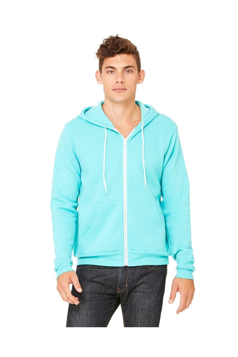 Bella Canvas Sweatshirts/Fleece Bella+Canvas 3739: Unisex Poly-Cotton Fleece Full-Zip Hoodies