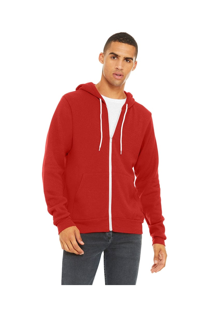 Bella Canvas Sweatshirts/Fleece Bella+Canvas 3739: Unisex Poly-Cotton Fleece Full-Zip Hoodies