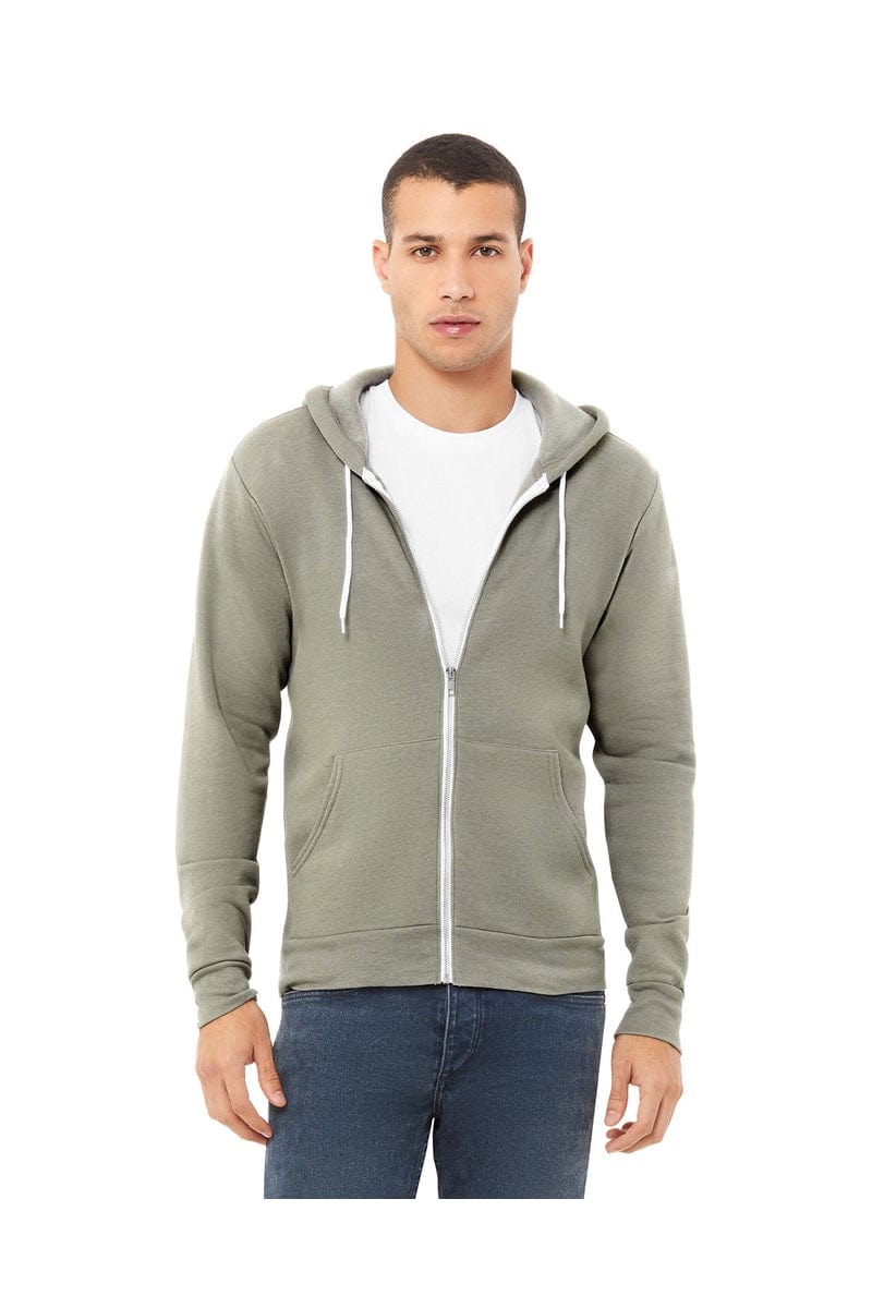 Bella Canvas Sweatshirts/Fleece Bella+Canvas 3739: Unisex Poly-Cotton Fleece Full-Zip Hoodies