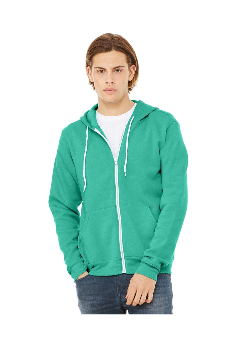 Bella Canvas Sweatshirts/Fleece Bella+Canvas 3739: Unisex Poly-Cotton Fleece Full-Zip Hoodies