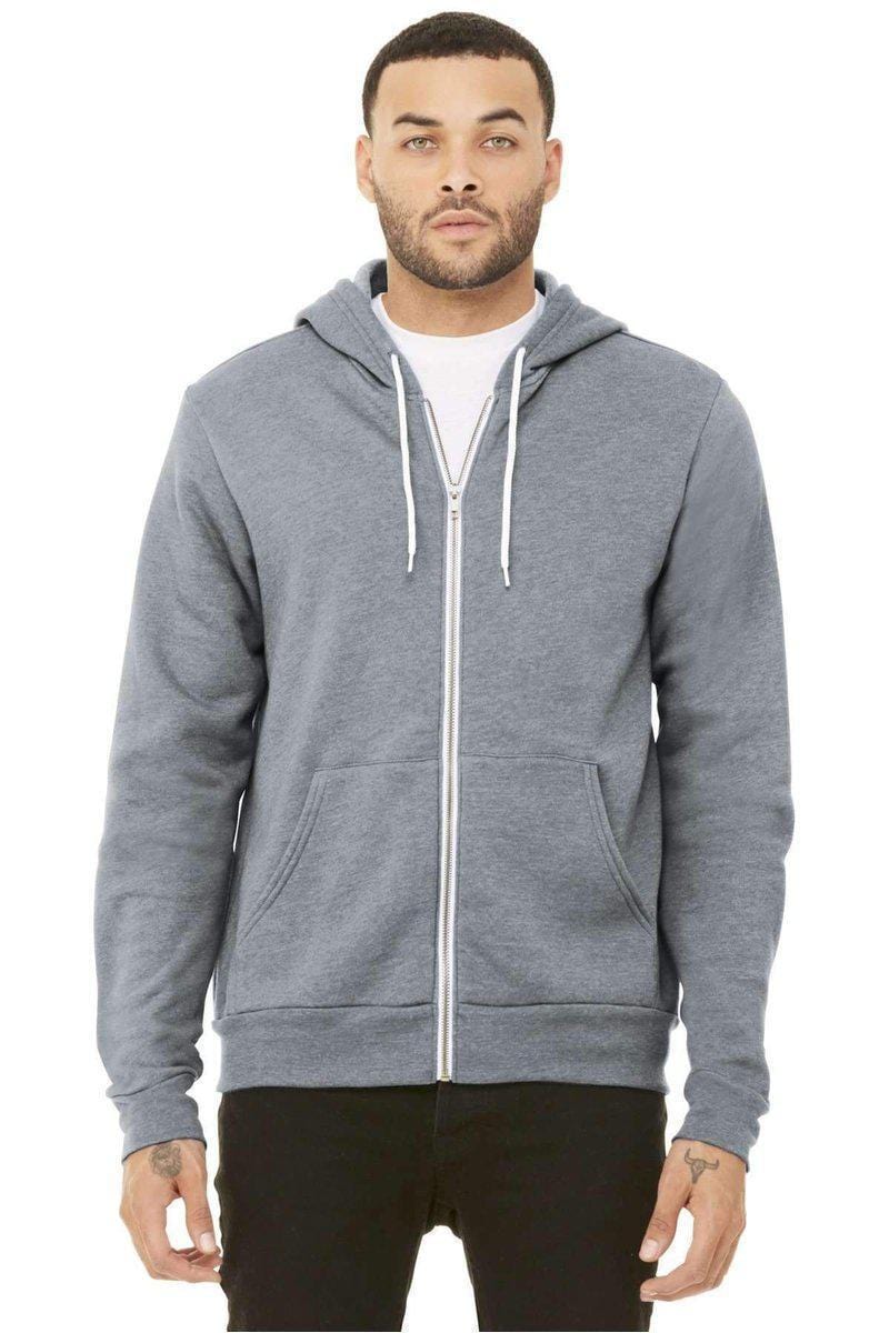 Bella Canvas Sweatshirts/Fleece Bella+Canvas 3739: Unisex Sponge Fleece Full-Zip Hoodie